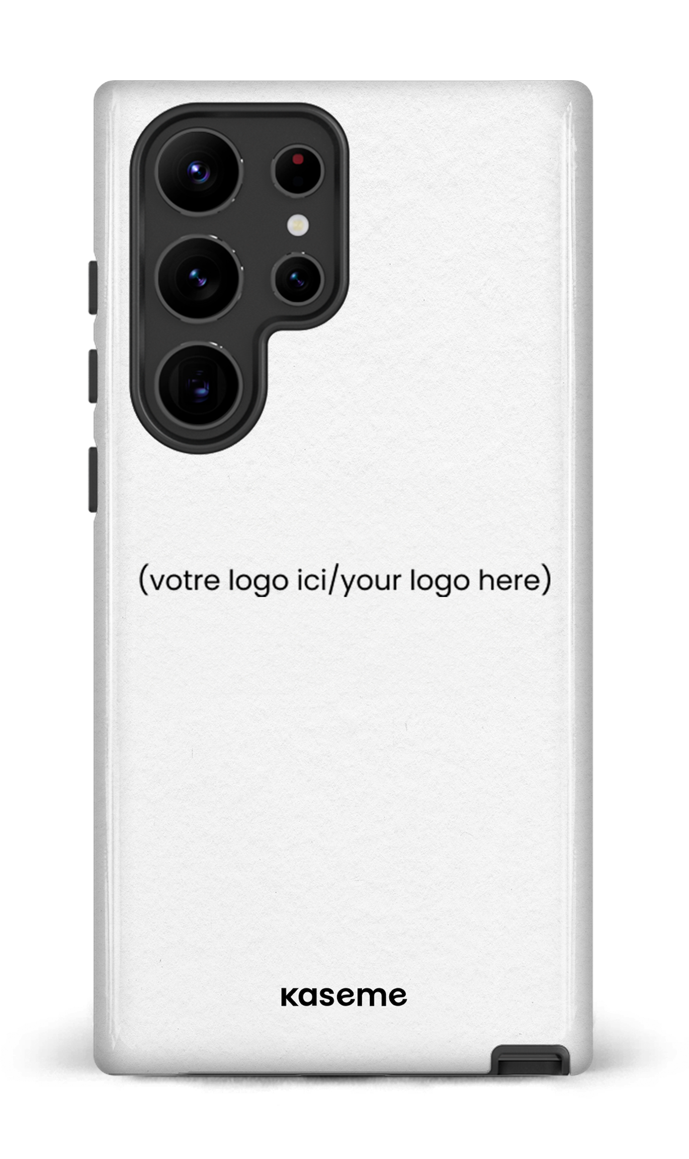 Galaxy S23 Ultra Tough Gloss Votre logo ici / Your logo here white -