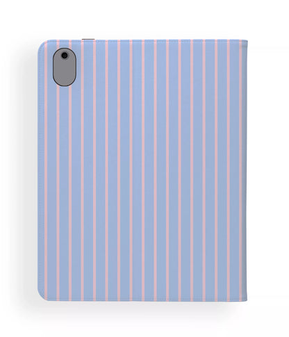 iPad Folio Gen 7-8-9 (Folio) Dolce Striscia Blue iPad Case -