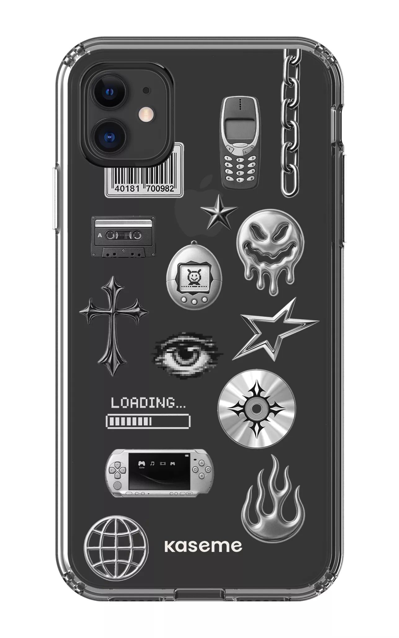 iPhone 11 Clear Case Chrome Clear Case -