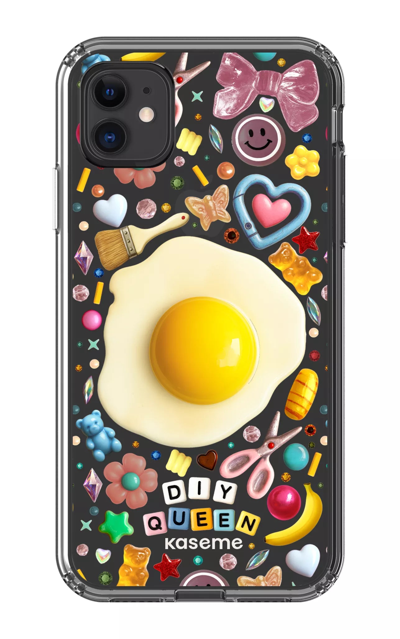 iPhone 11 Clear Case DIY Queen Clear Case by Marianne Plaisance -