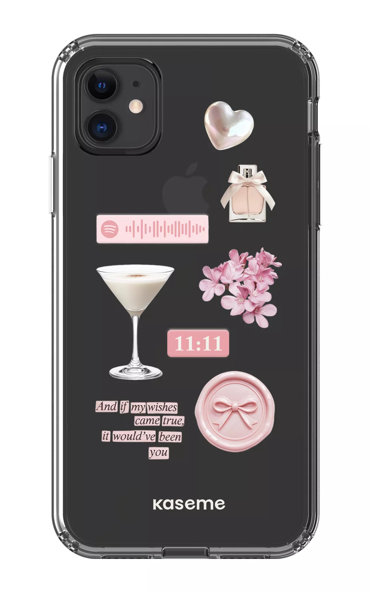 iPhone 11 Clear Case Love Letters Clear Case -