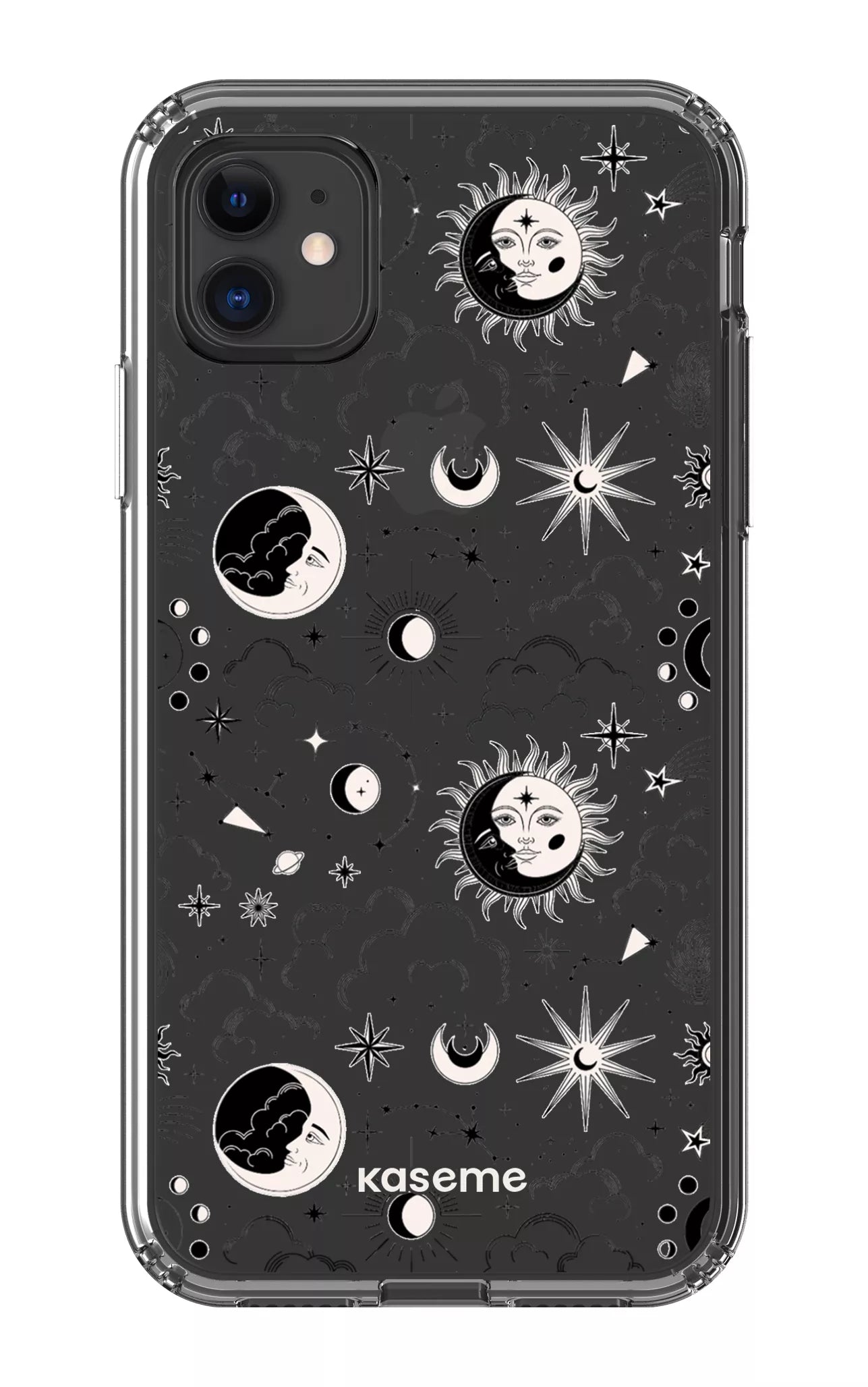 iPhone 11 Clear Case Milky Way Black Clear Case -
