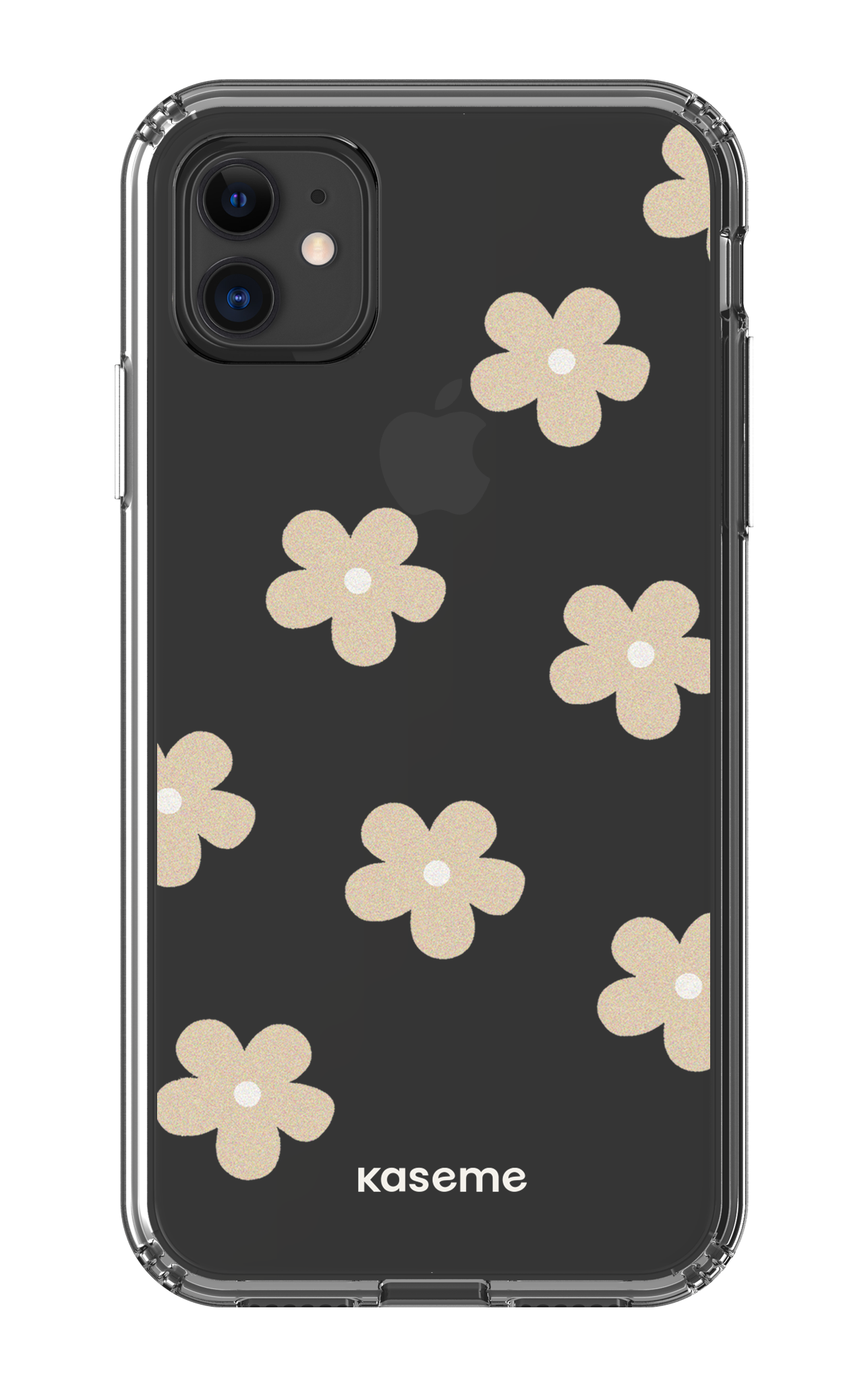 iPhone 11 Clear Case Woodstock Beige Clear Case -