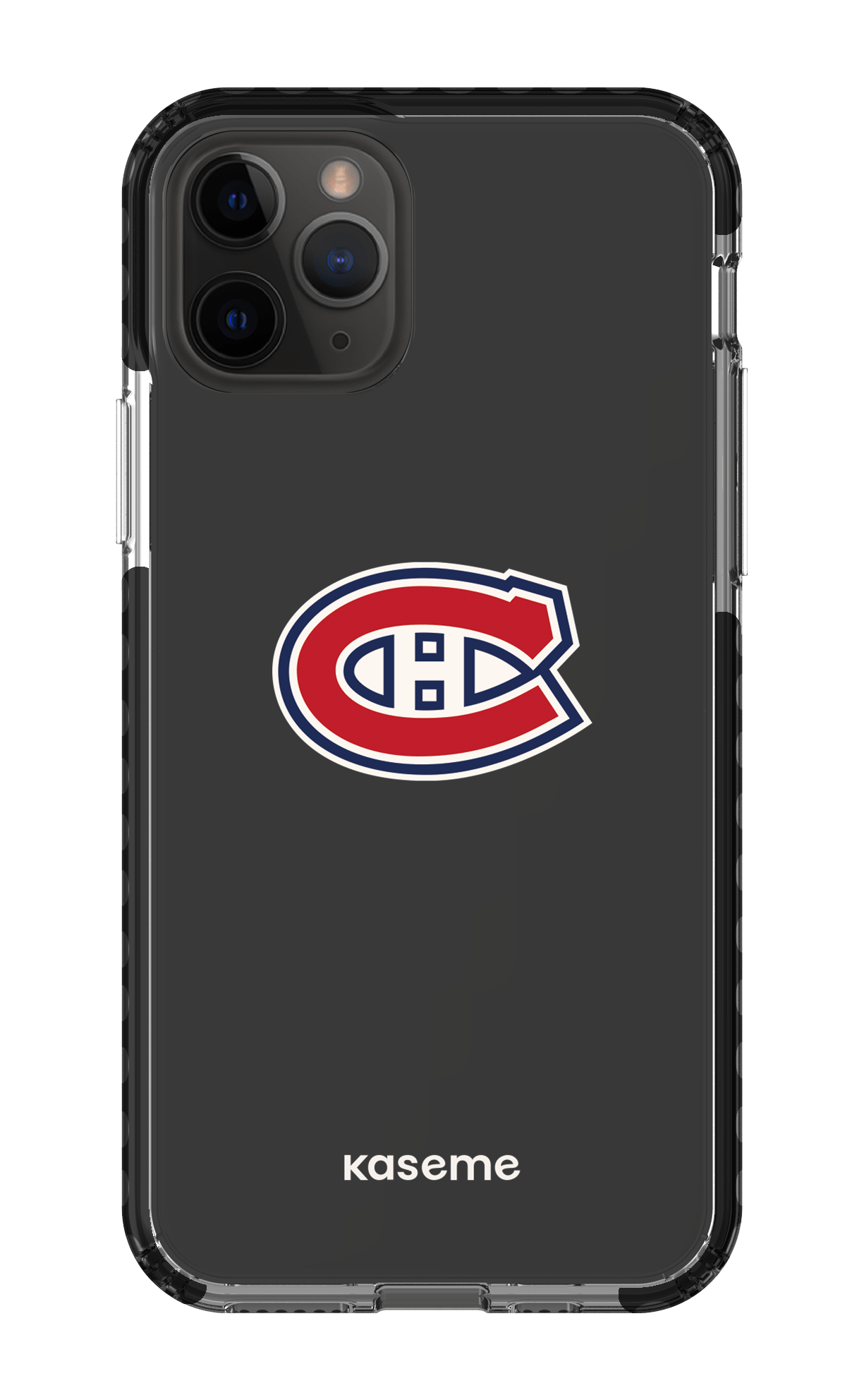 iPhone 11 Pro Clear Case - Black Canadiens Logo Clear -
