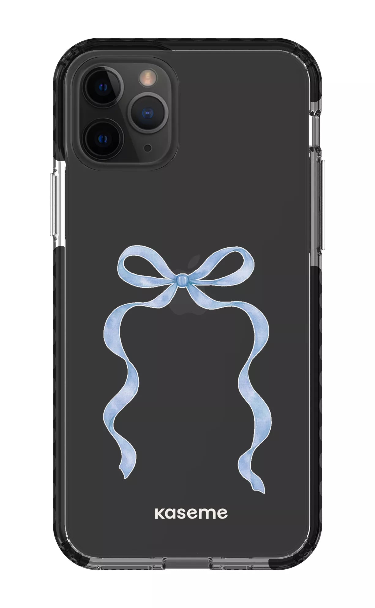 iPhone 11 Pro Clear Case - Black Celeste Blue Clear Case -