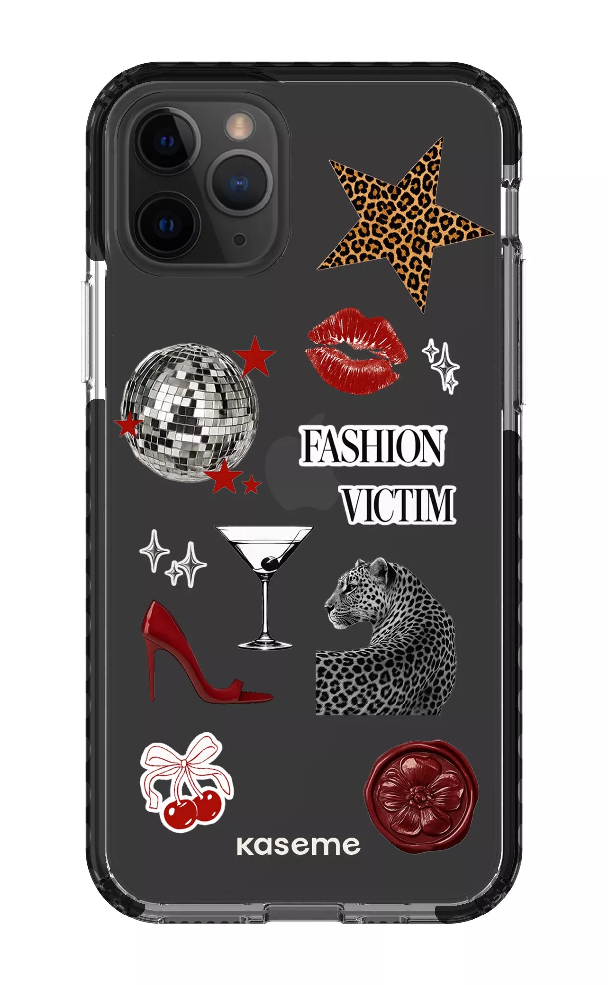 iPhone 11 Pro Clear Case - Black Desire Clear Case -
