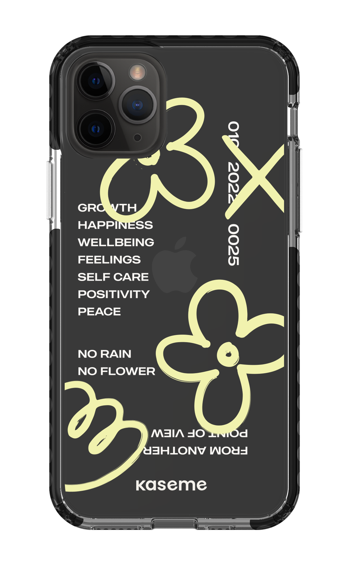 iPhone 11 Pro Clear Case - Black Feelings clear case -