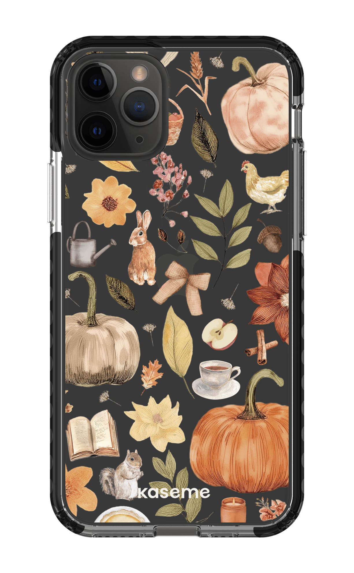 iPhone 11 Pro Clear Case - Black Harvest Hues Clear Case -