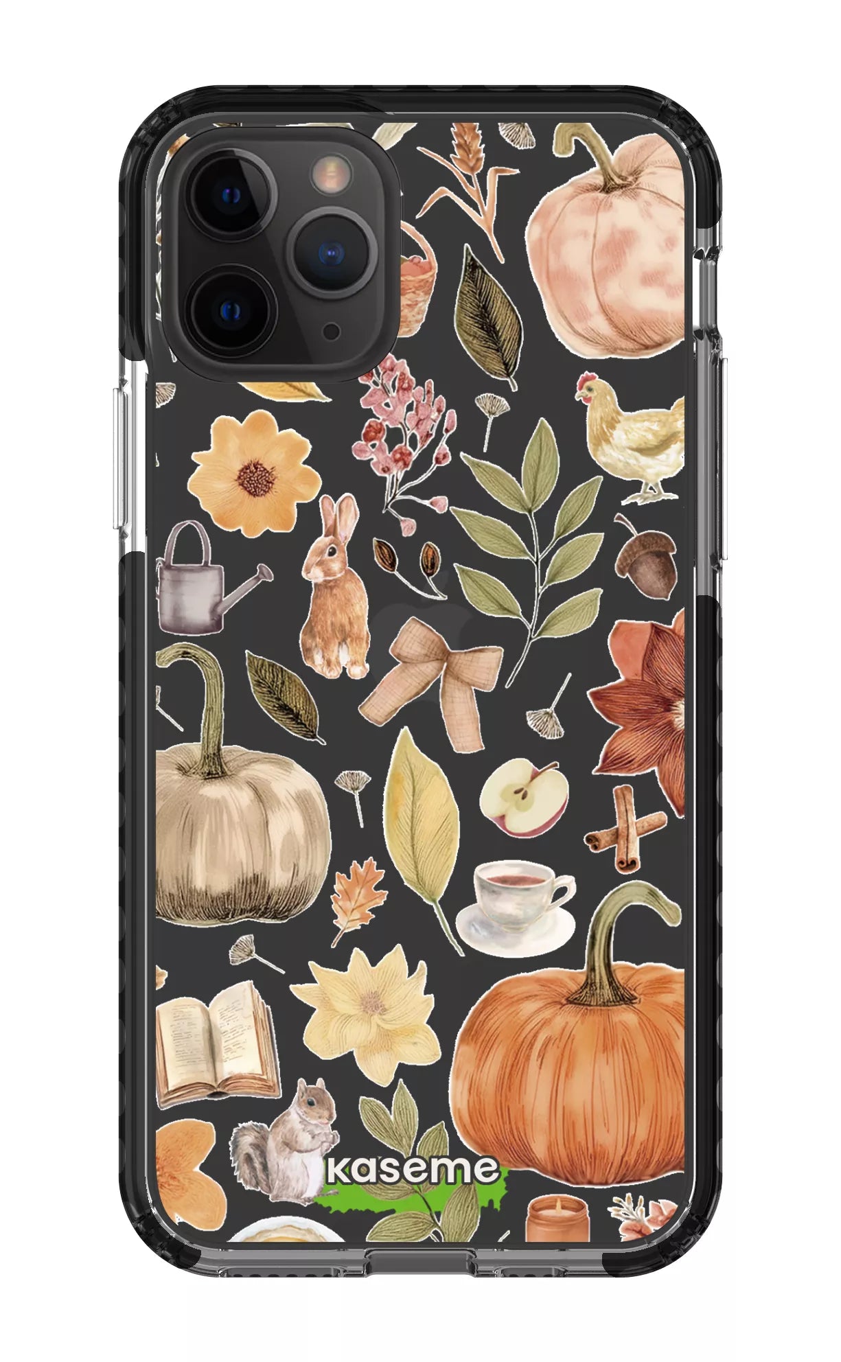iPhone 11 Pro Clear Case - Black Harvest Hues Clear Case -