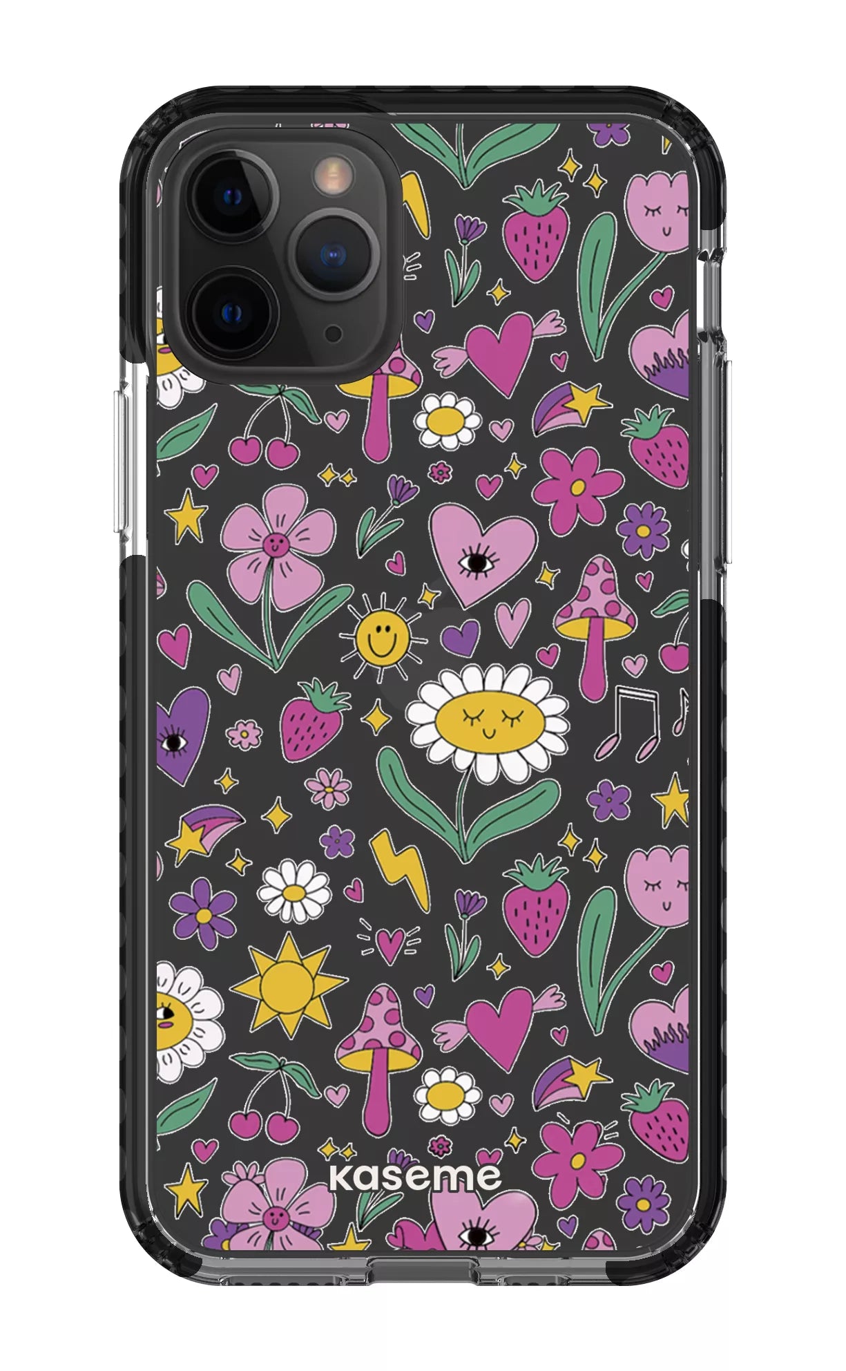 iPhone 11 Pro Clear Case - Black Hypnotize Clear Case -