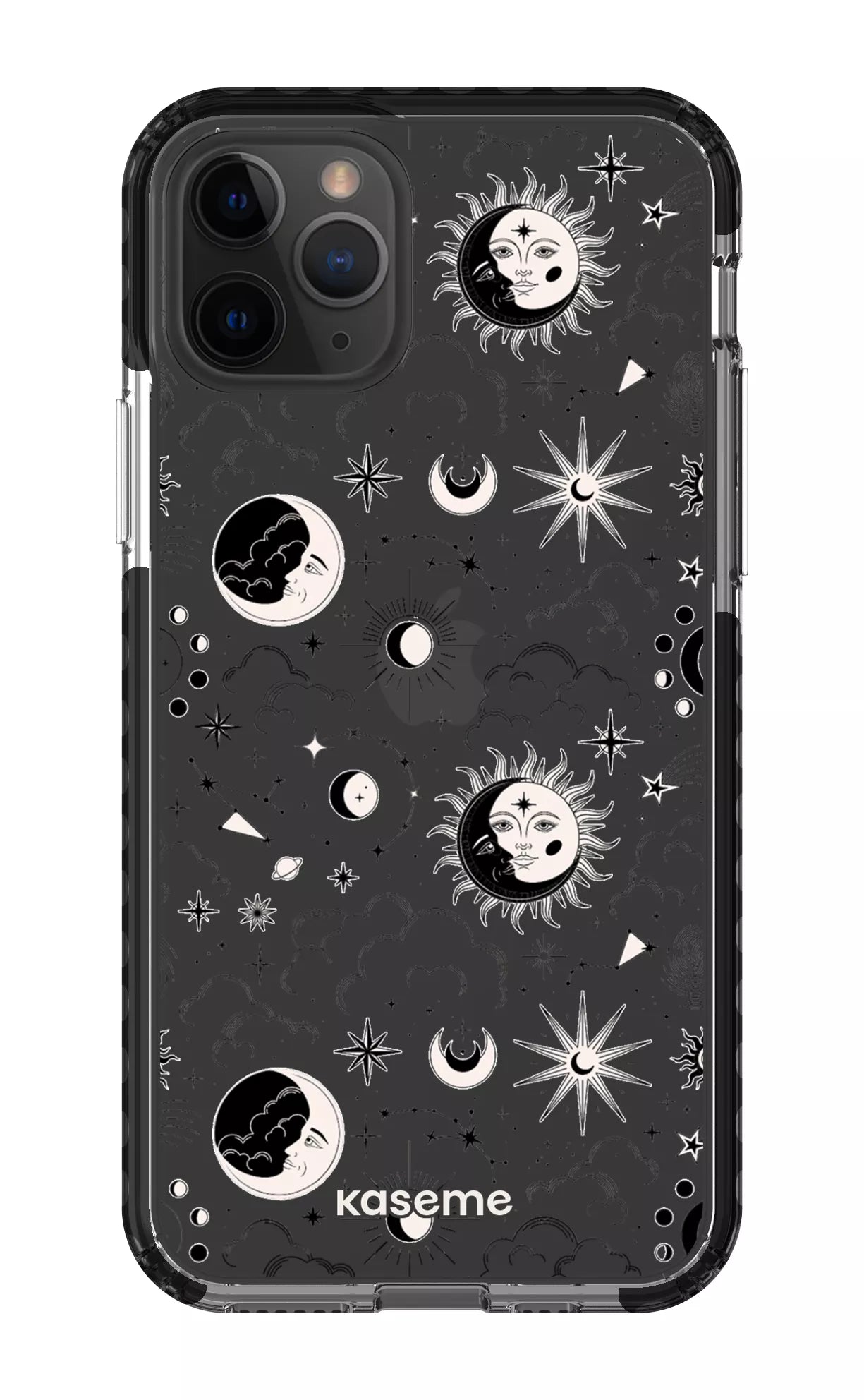 iPhone 11 Pro Clear Case - Black Milky Way Black Clear Case -