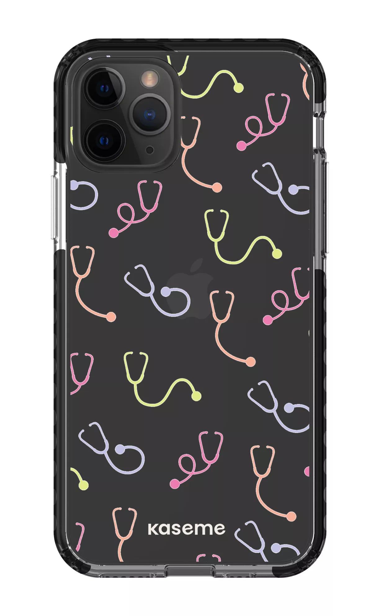 iPhone 11 Pro Clear Case - Black Pulse Clear Case -