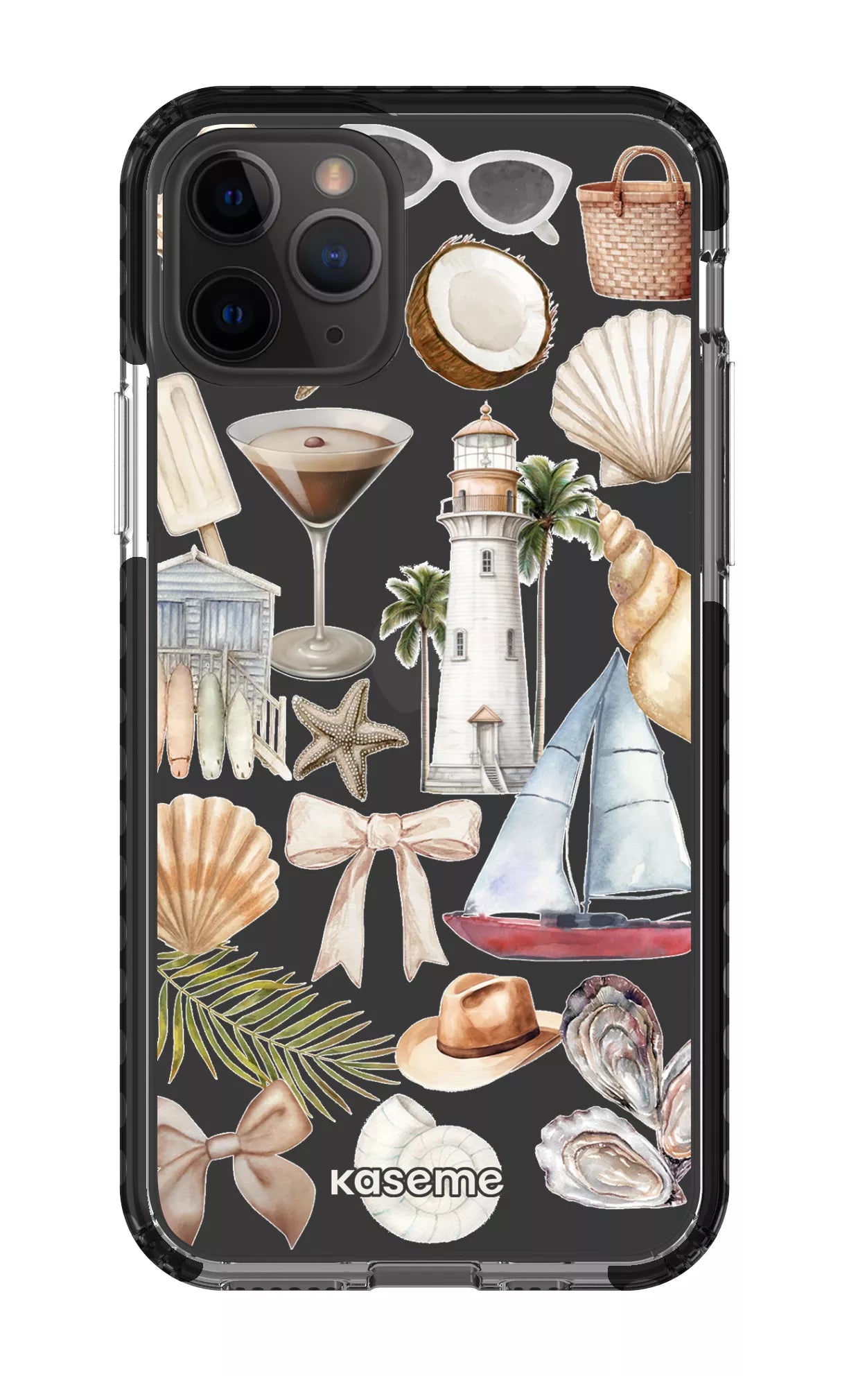 iPhone 11 Pro Clear Case - Black Riviera Clear Case -