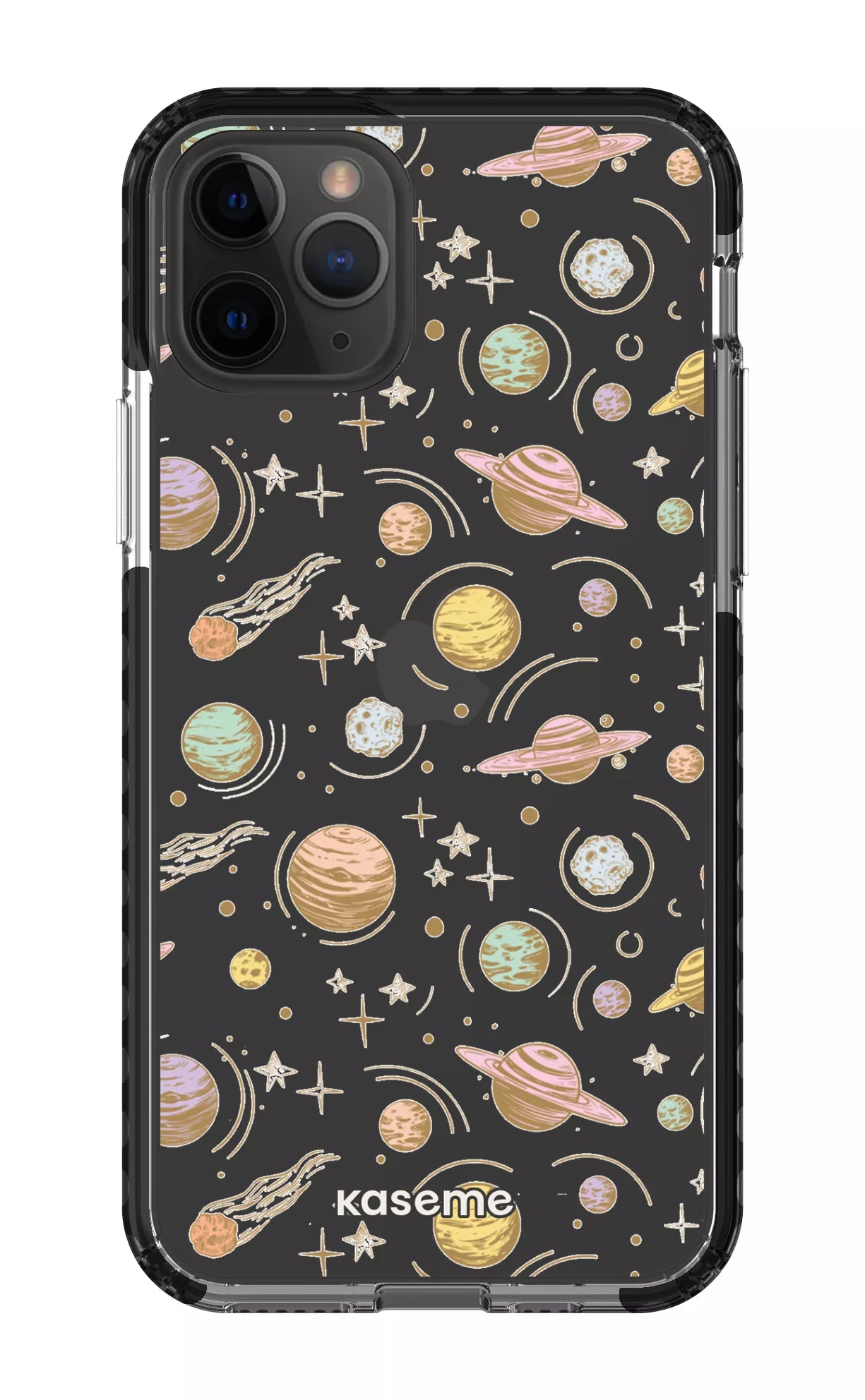 iPhone 11 Pro Clear Case - Black Solar Clear Case -