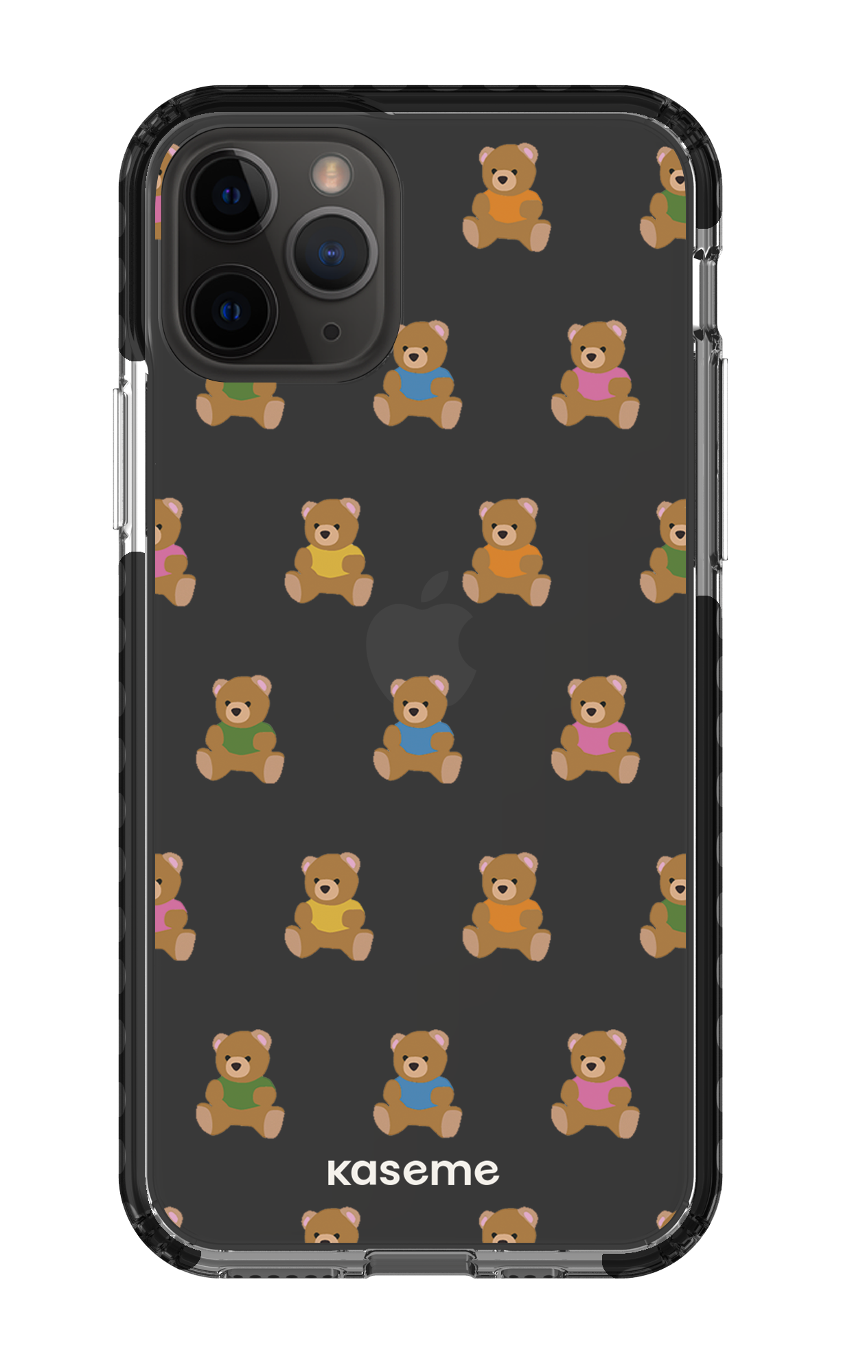 iPhone 11 Pro Clear Case - Black Teddy Clear Case -