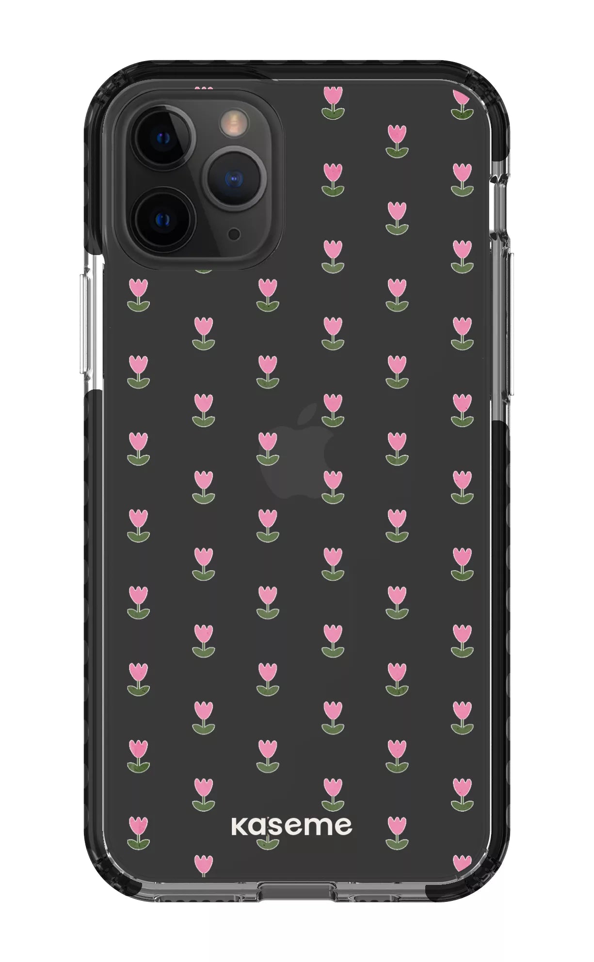 iPhone 11 Pro Clear Case - Black Triumph Pink Clear Case -
