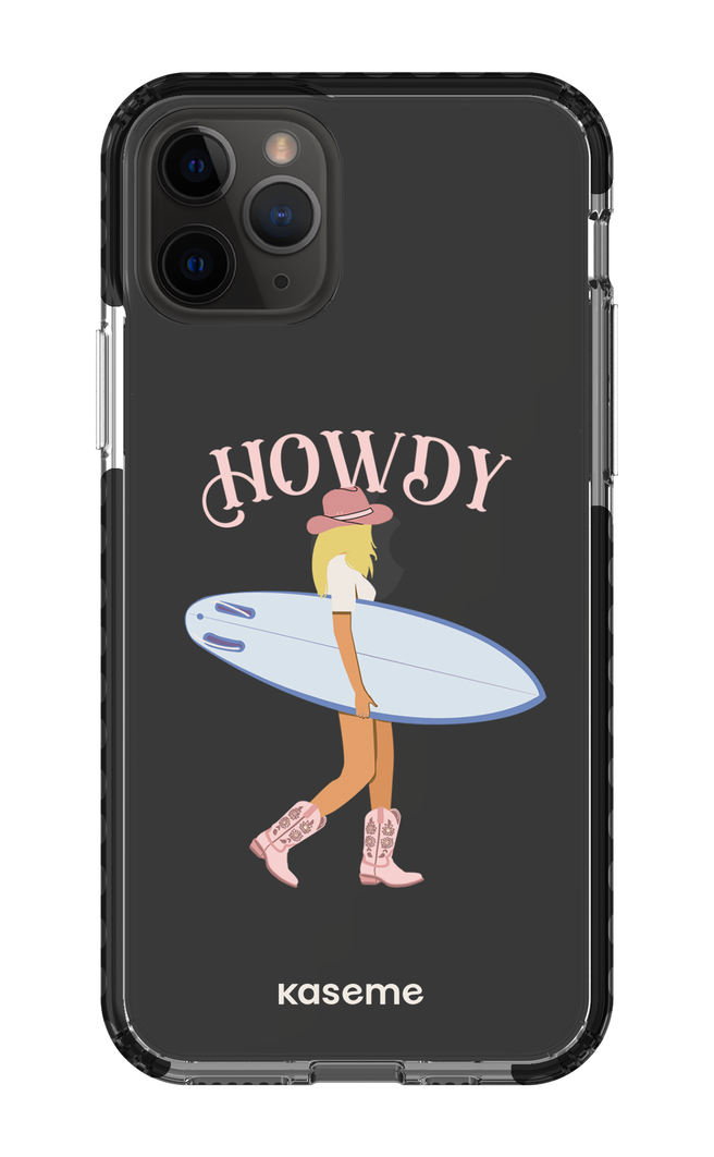 iPhone 11 Pro Clear Case - Black Westsea Pink Clear Case -