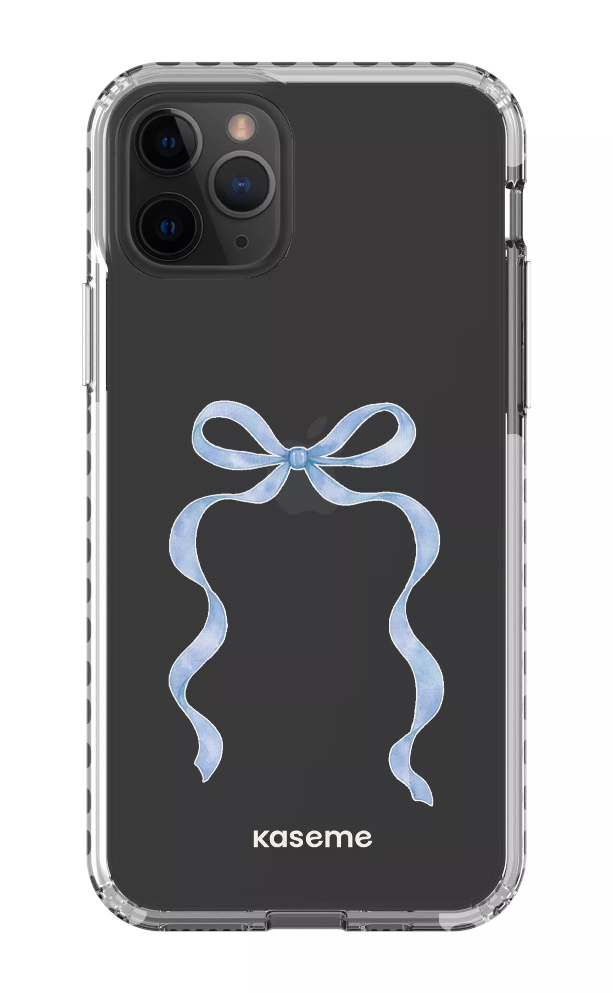 iPhone 11 Pro Clear Case - White Celeste Blue Clear Case -