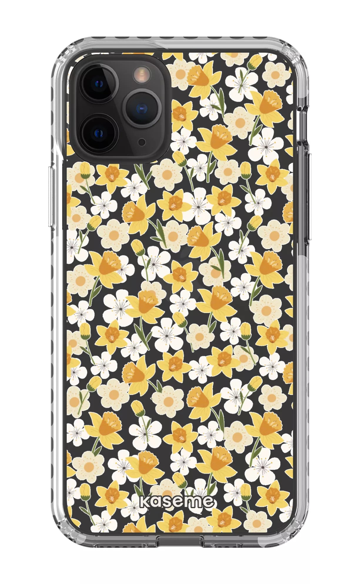 iPhone 11 Pro Clear Case - White Daffodil Clear Case -