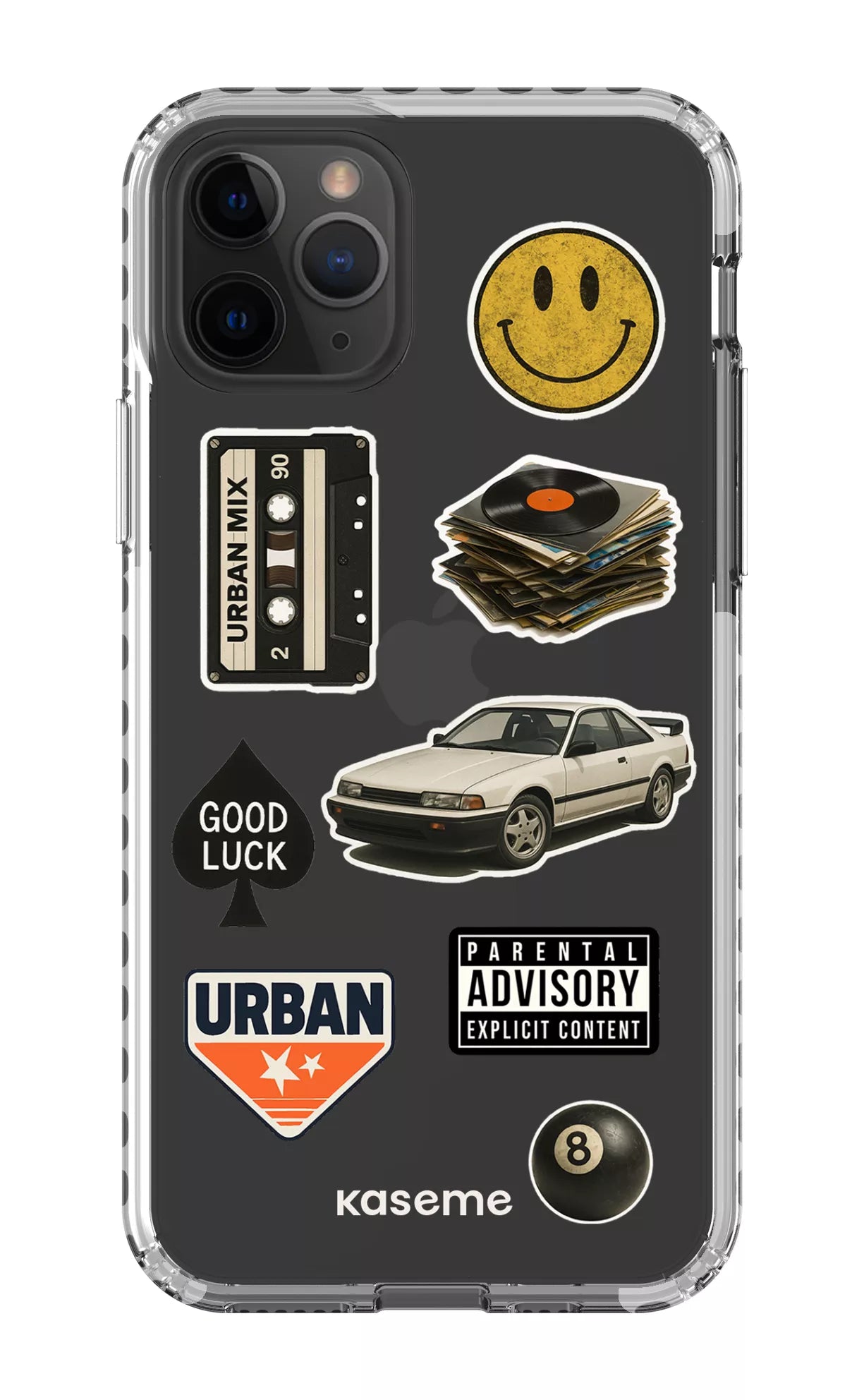 iPhone 11 Pro Clear Case - White Downtown Clear Case -