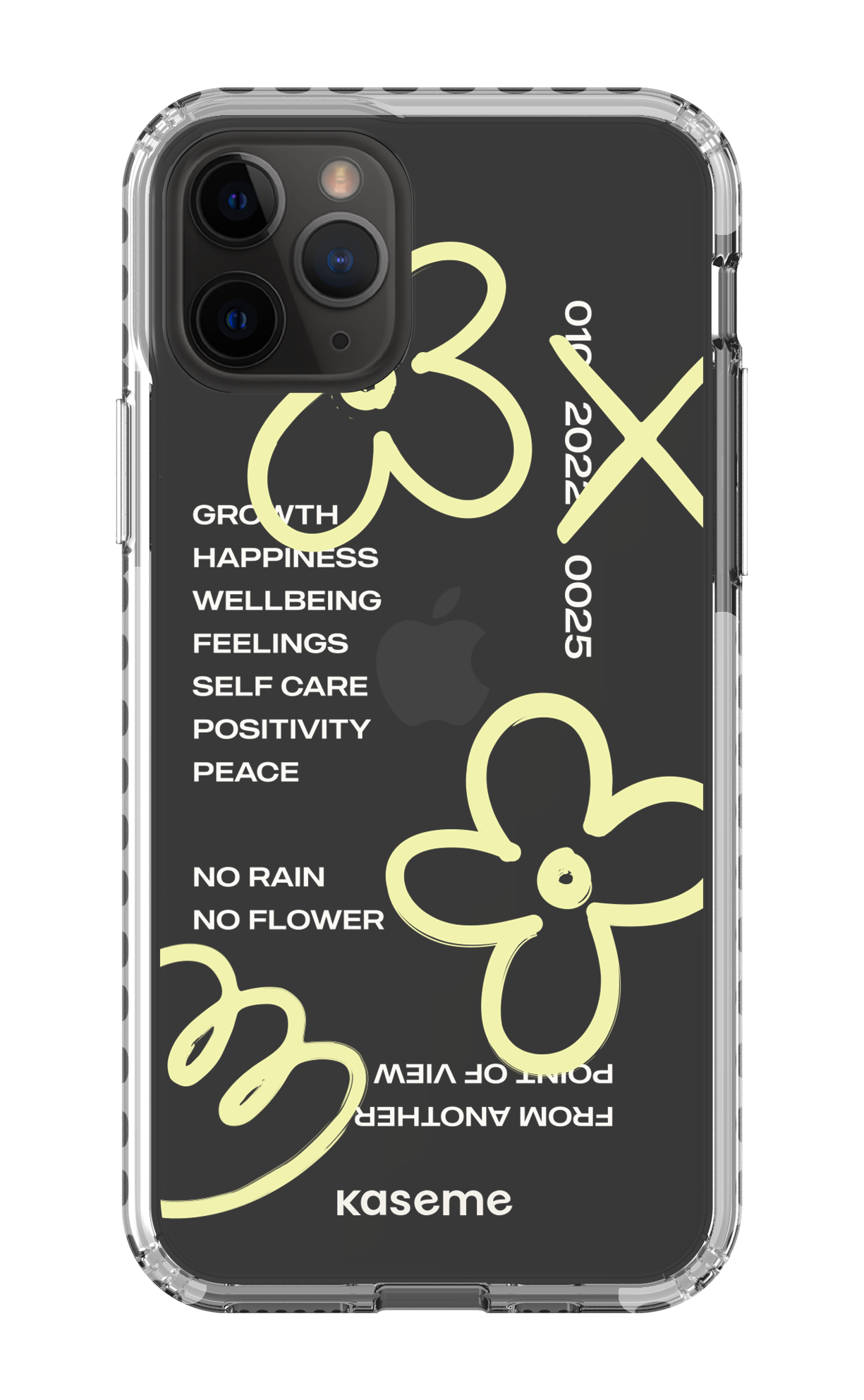 iPhone 11 Pro Clear Case - White Feelings clear case -
