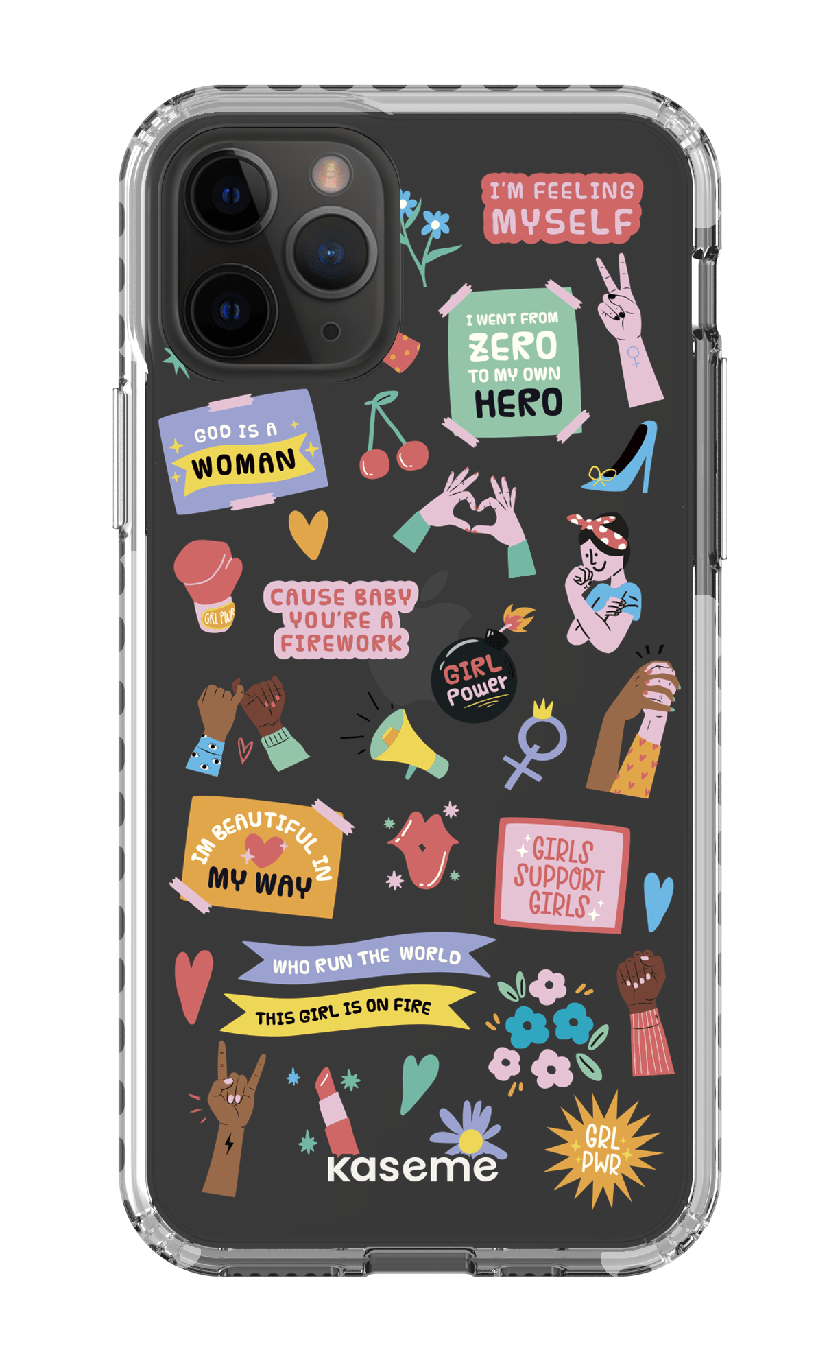 iPhone 11 Pro Clear Case - White Girl Boss Clear Case -