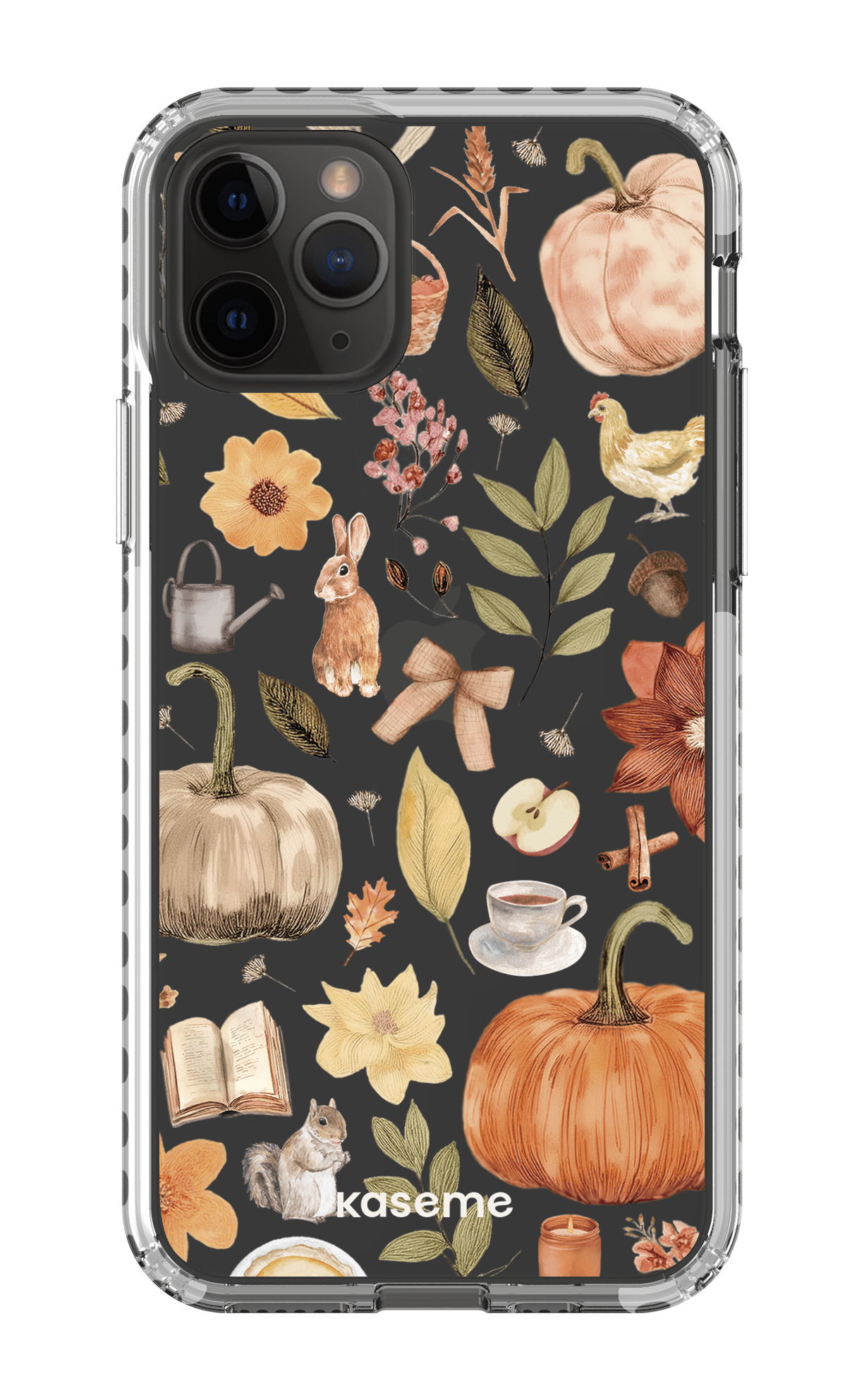 iPhone 11 Pro Clear Case - White Harvest Hues Clear Case -