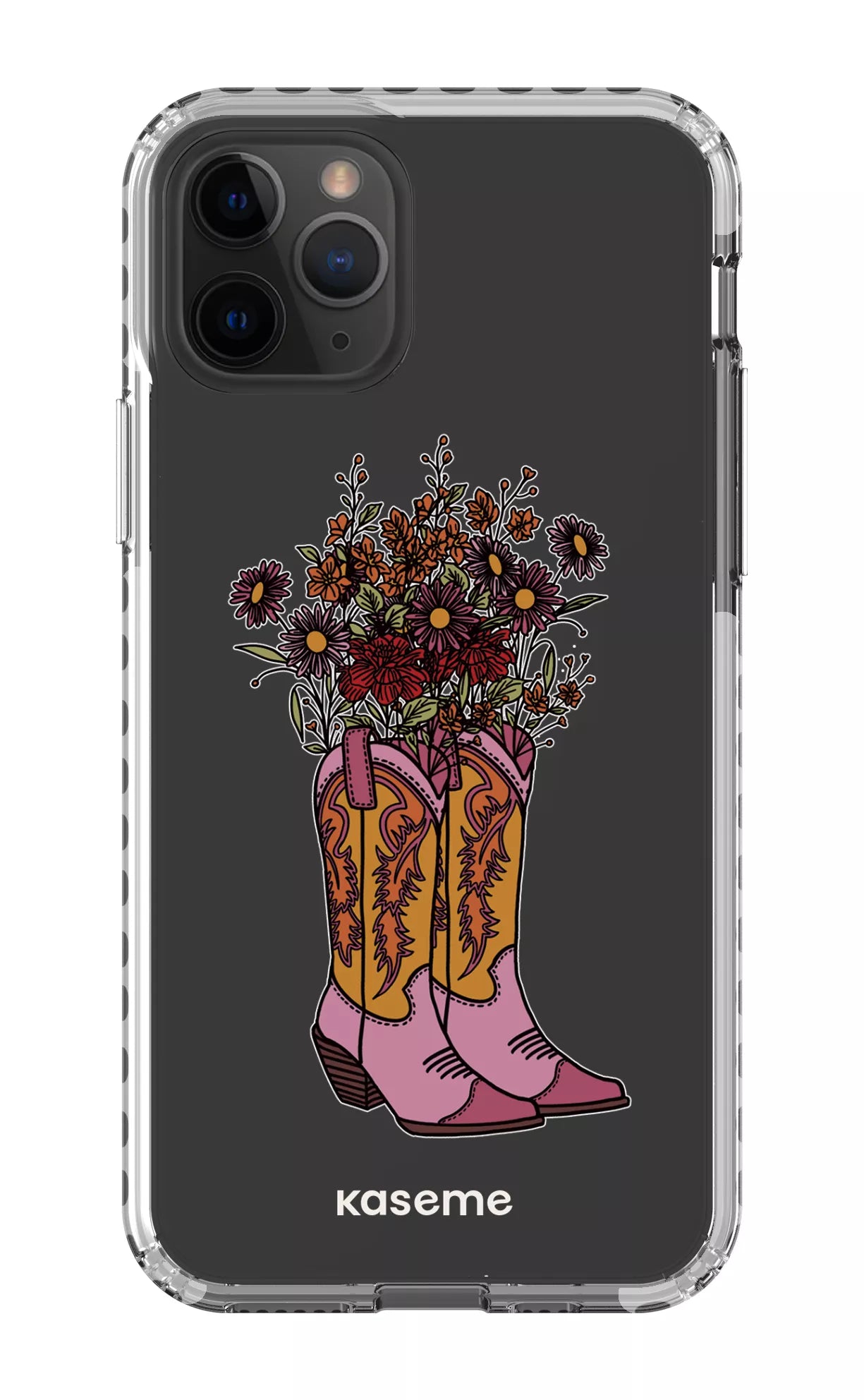 iPhone 11 Pro Clear Case - White Howdy Clear Case -