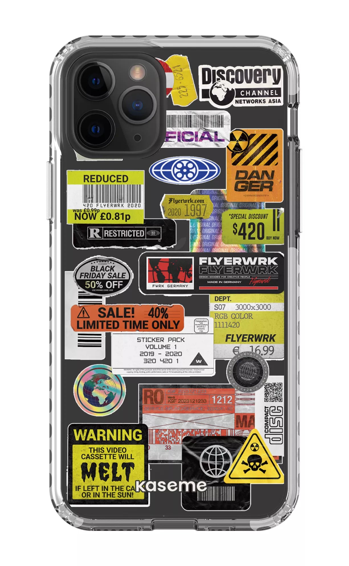 iPhone 11 Pro Clear Case - White Melt Clear Case -