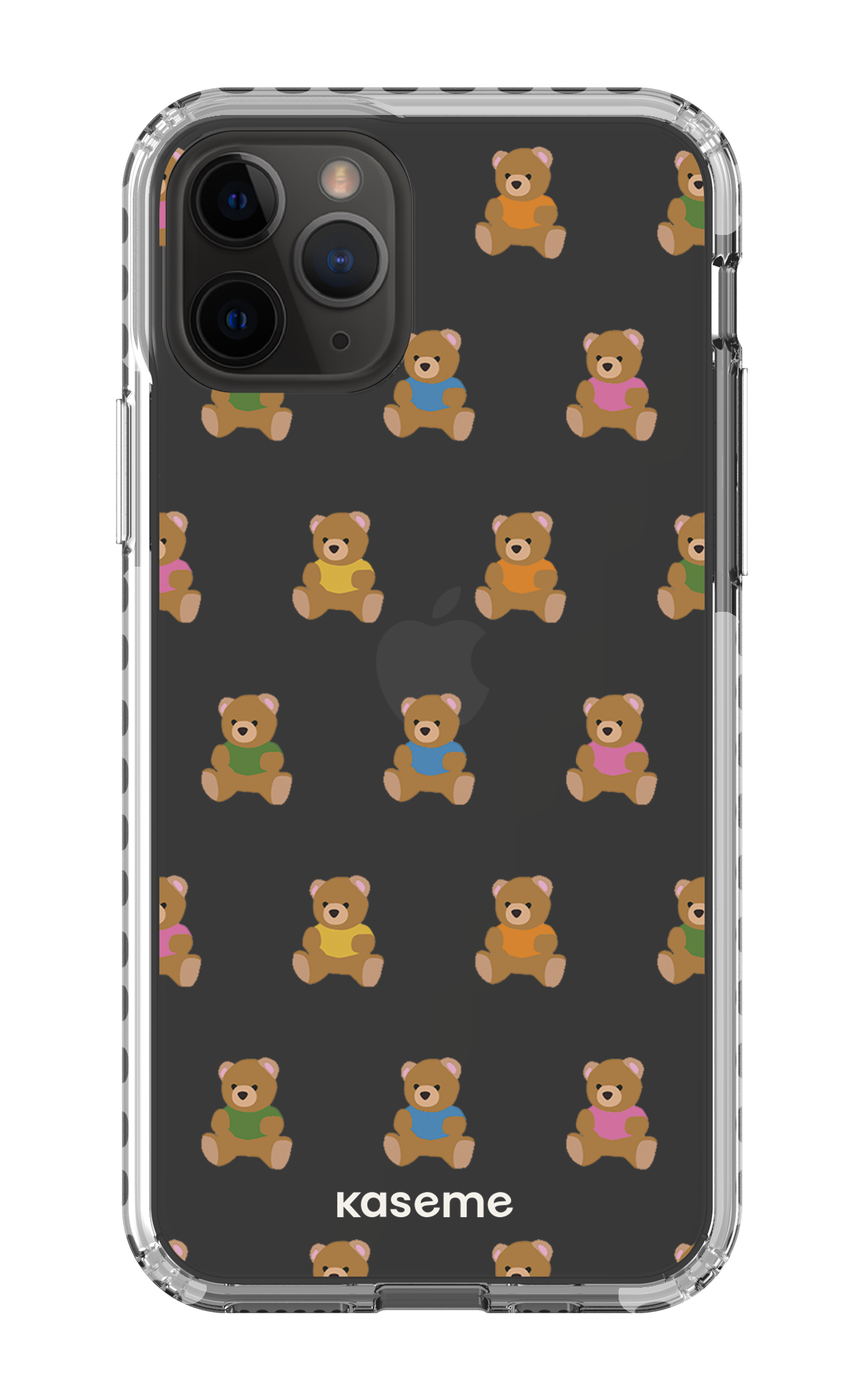 iPhone 11 Pro Clear Case - White Teddy Clear Case -
