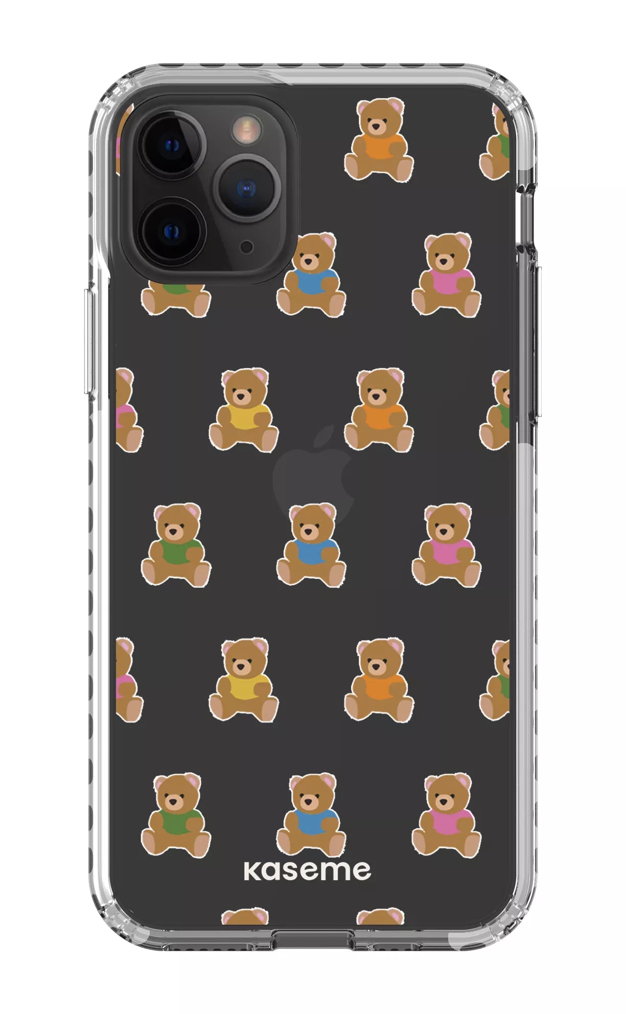 iPhone 11 Pro Clear Case - White Teddy Clear Case -