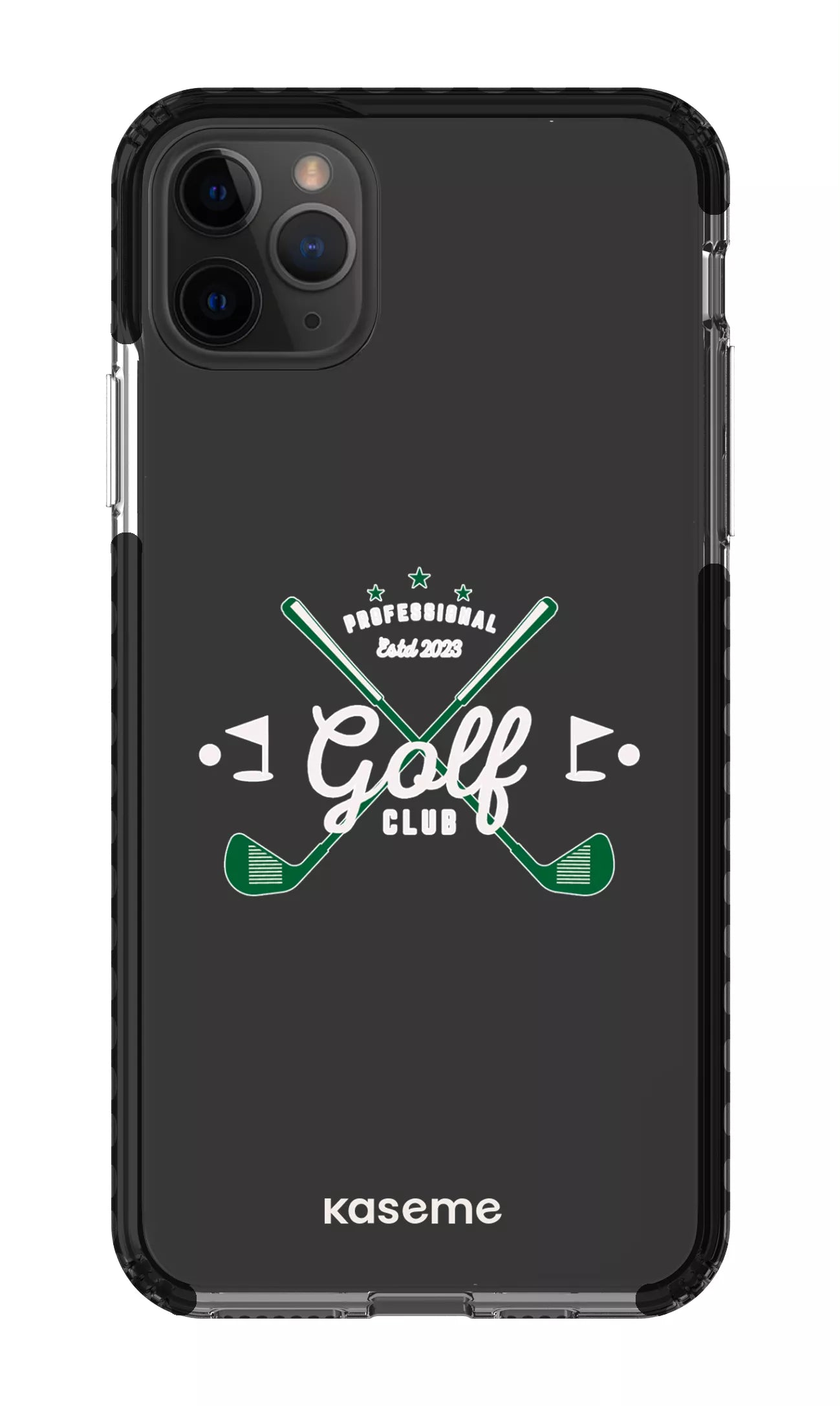 iPhone 11 Pro Max Clear Case - Black Bogey Clear Case -