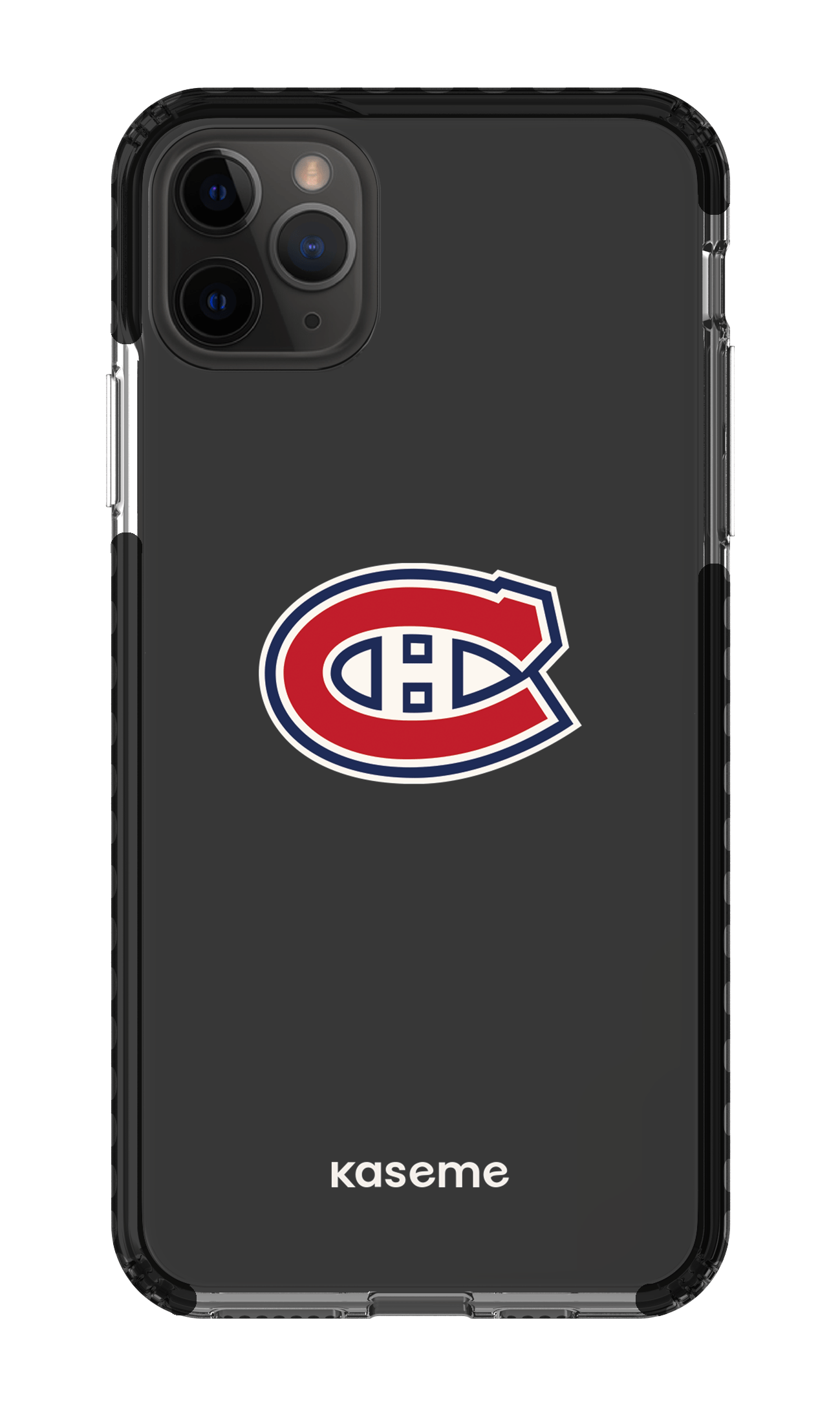 iPhone 11 Pro Max Clear Case - Black Canadiens Logo Clear -