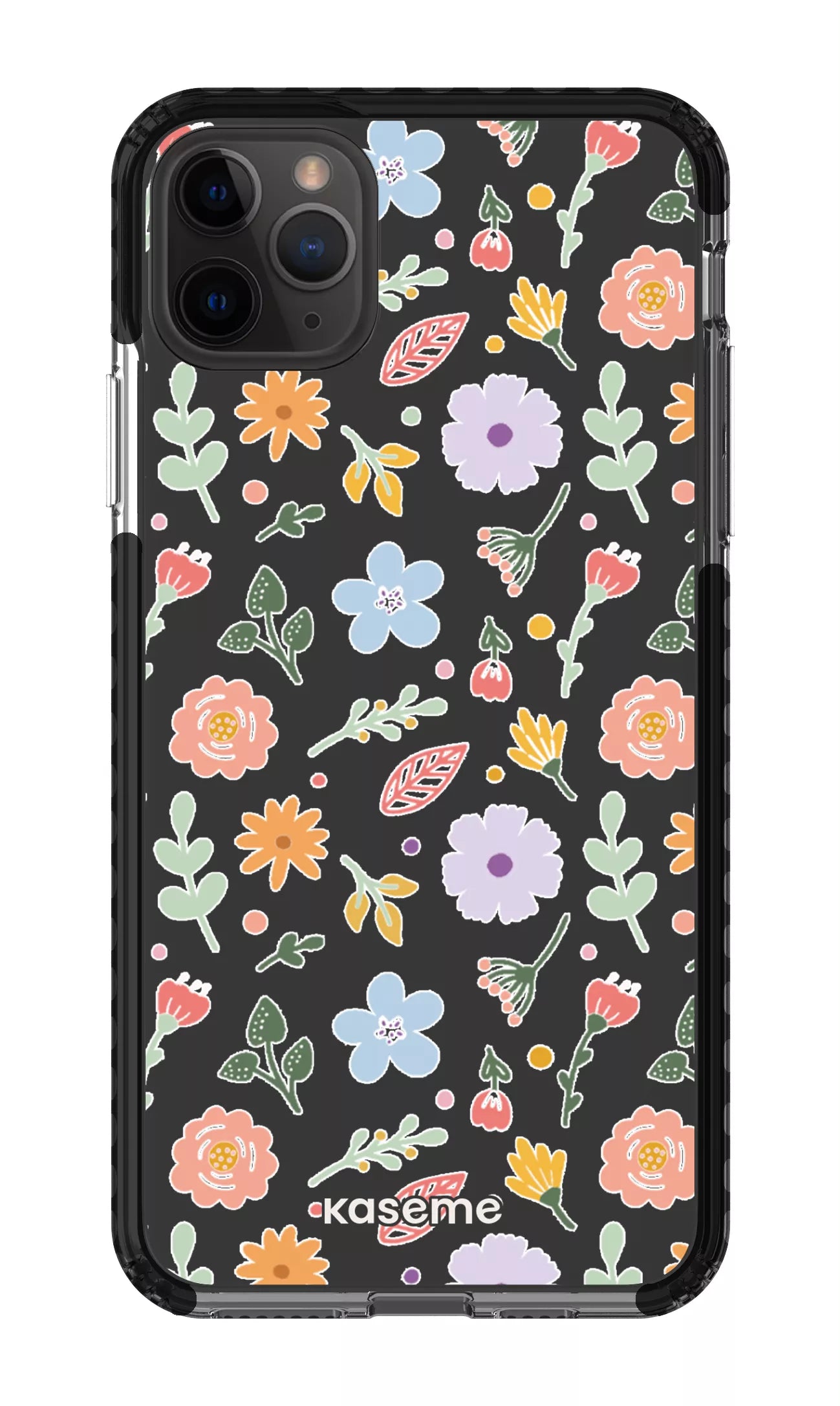 iPhone 11 Pro Max Clear Case - Black Charm Clear Case -