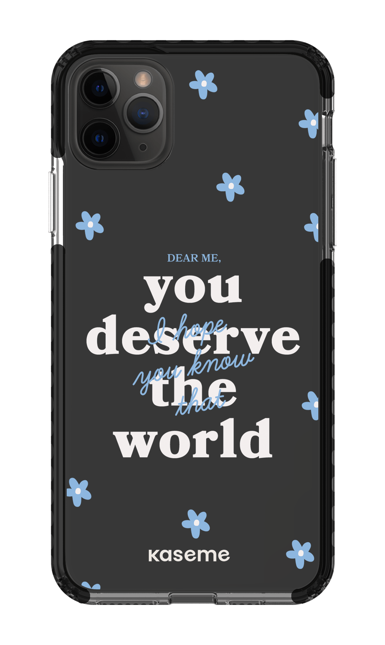 iPhone 11 Pro Max Clear Case - Black Dear Me Clear Case -