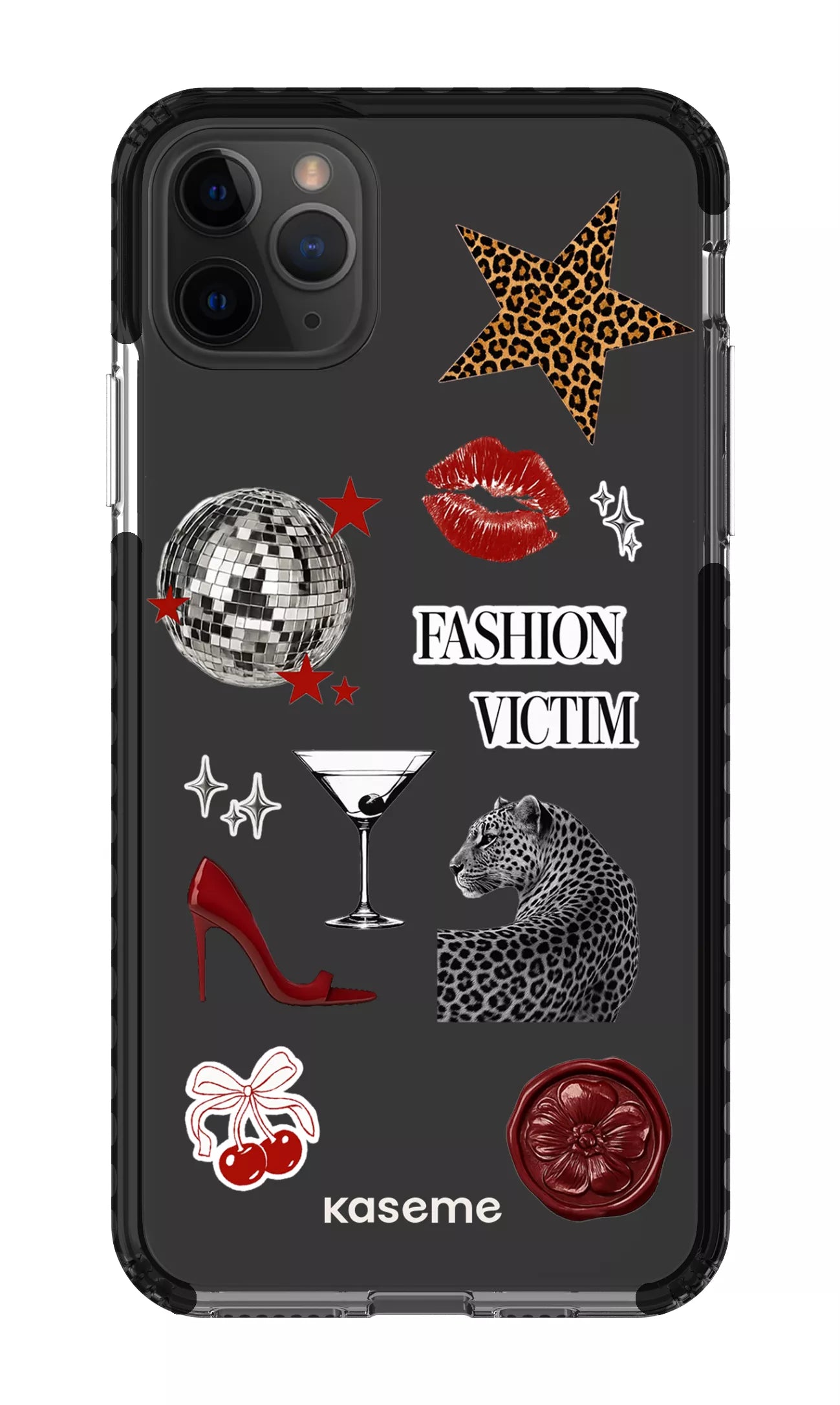 iPhone 11 Pro Max Clear Case - Black Desire Clear Case -