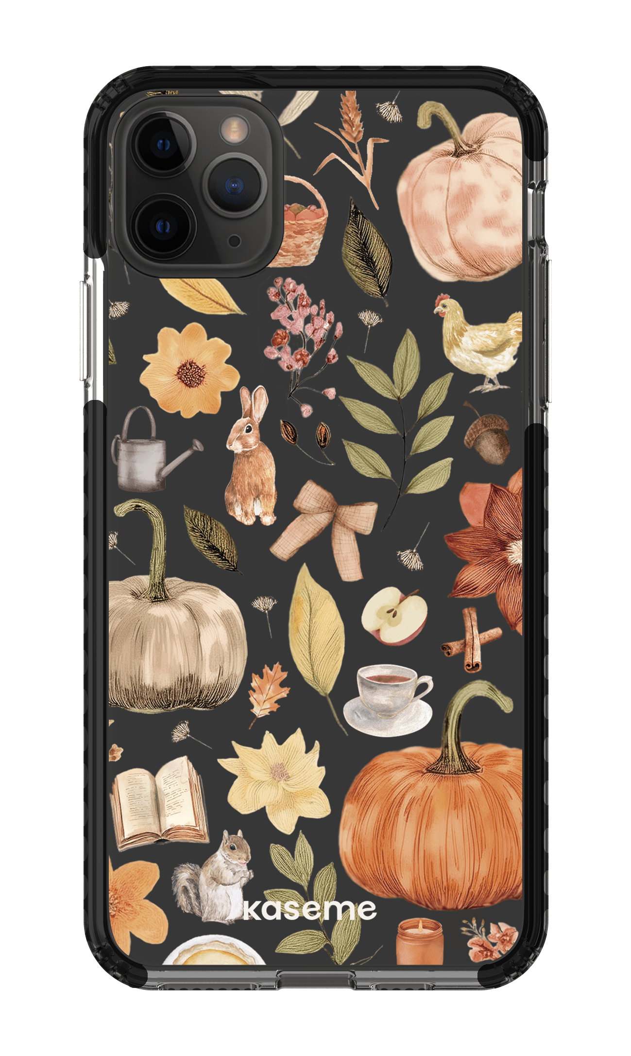 iPhone 11 Pro Max Clear Case - Black Harvest Hues Clear Case -