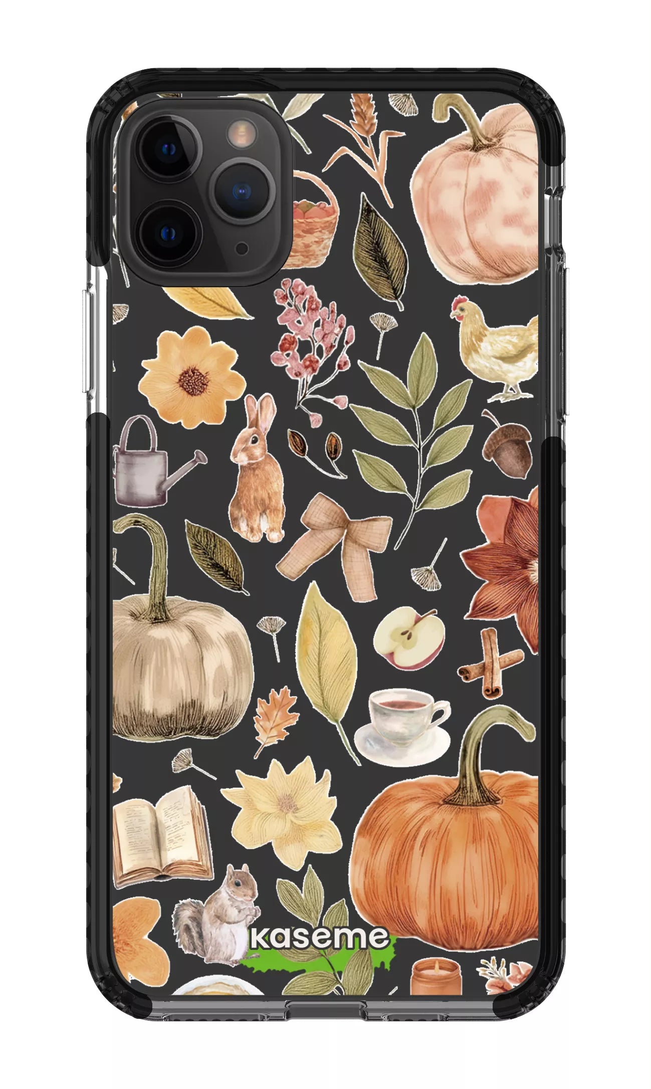 iPhone 11 Pro Max Clear Case - Black Harvest Hues Clear Case -