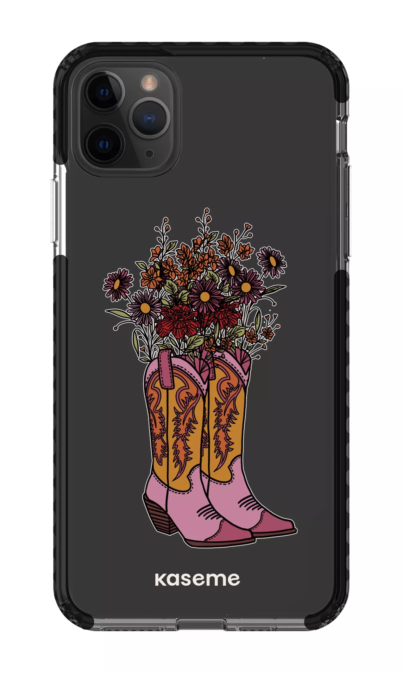 iPhone 11 Pro Max Clear Case - Black Howdy Clear Case -