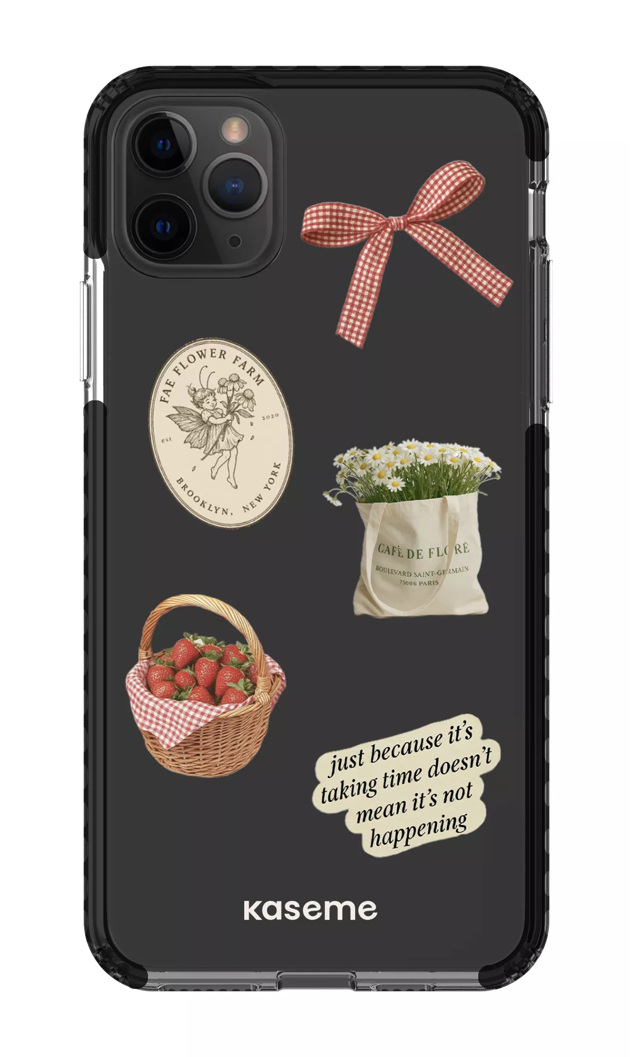 iPhone 11 Pro Max Clear Case - Black June Clear Case -