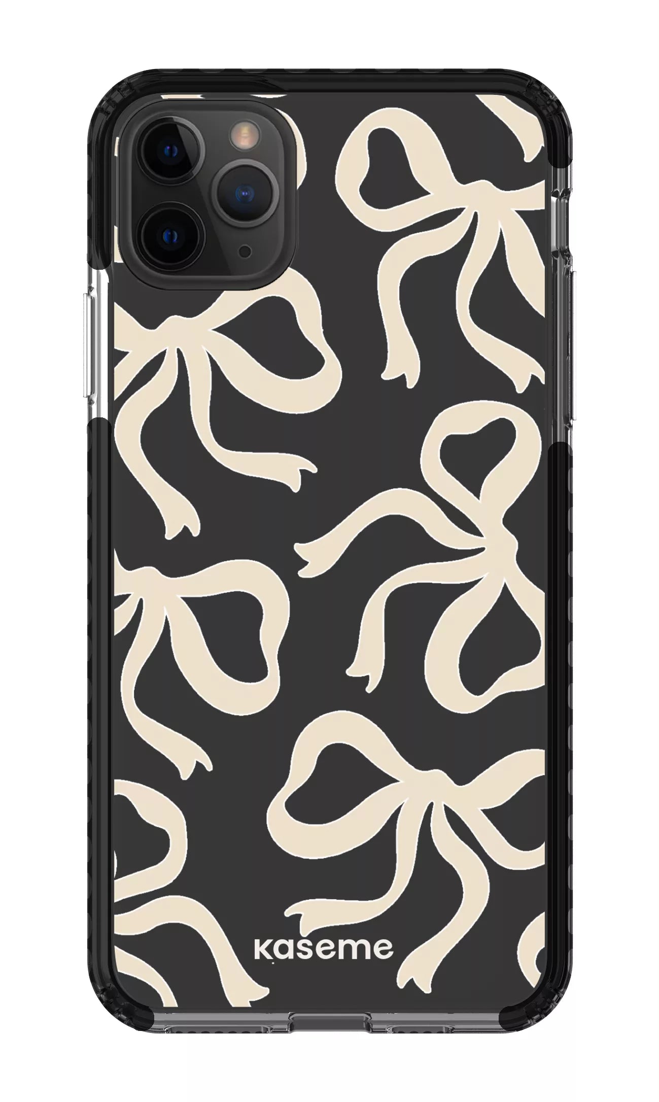 iPhone 11 Pro Max Clear Case - Black Lace Clear Case -