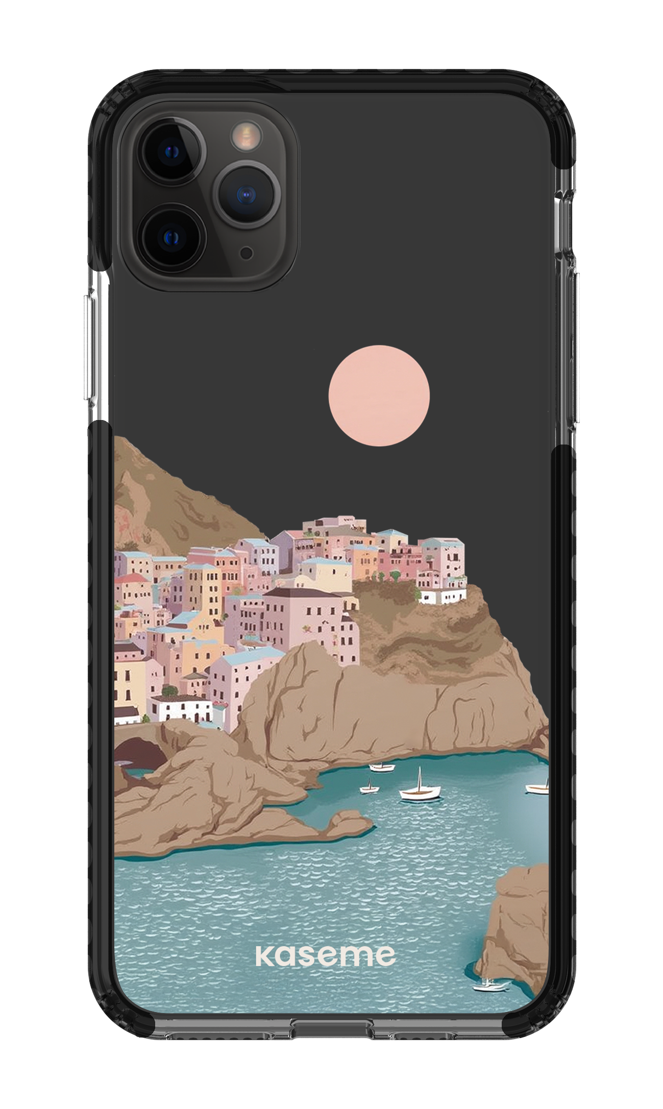 iPhone 11 Pro Max Clear Case - Black Mediterrana Clear Case -