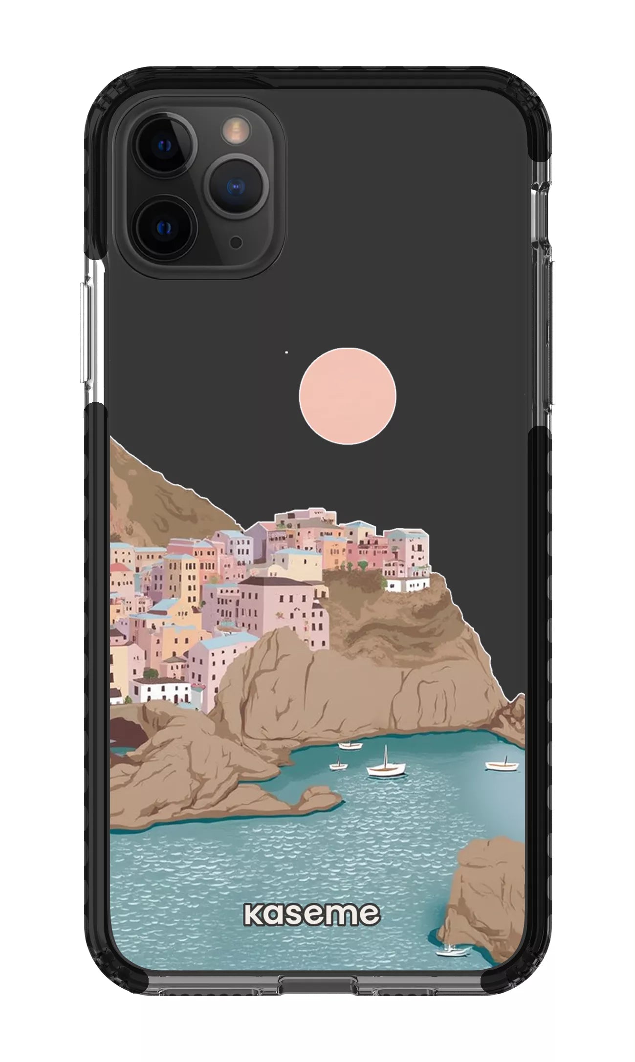 iPhone 11 Pro Max Clear Case - Black Mediterrana Clear Case -