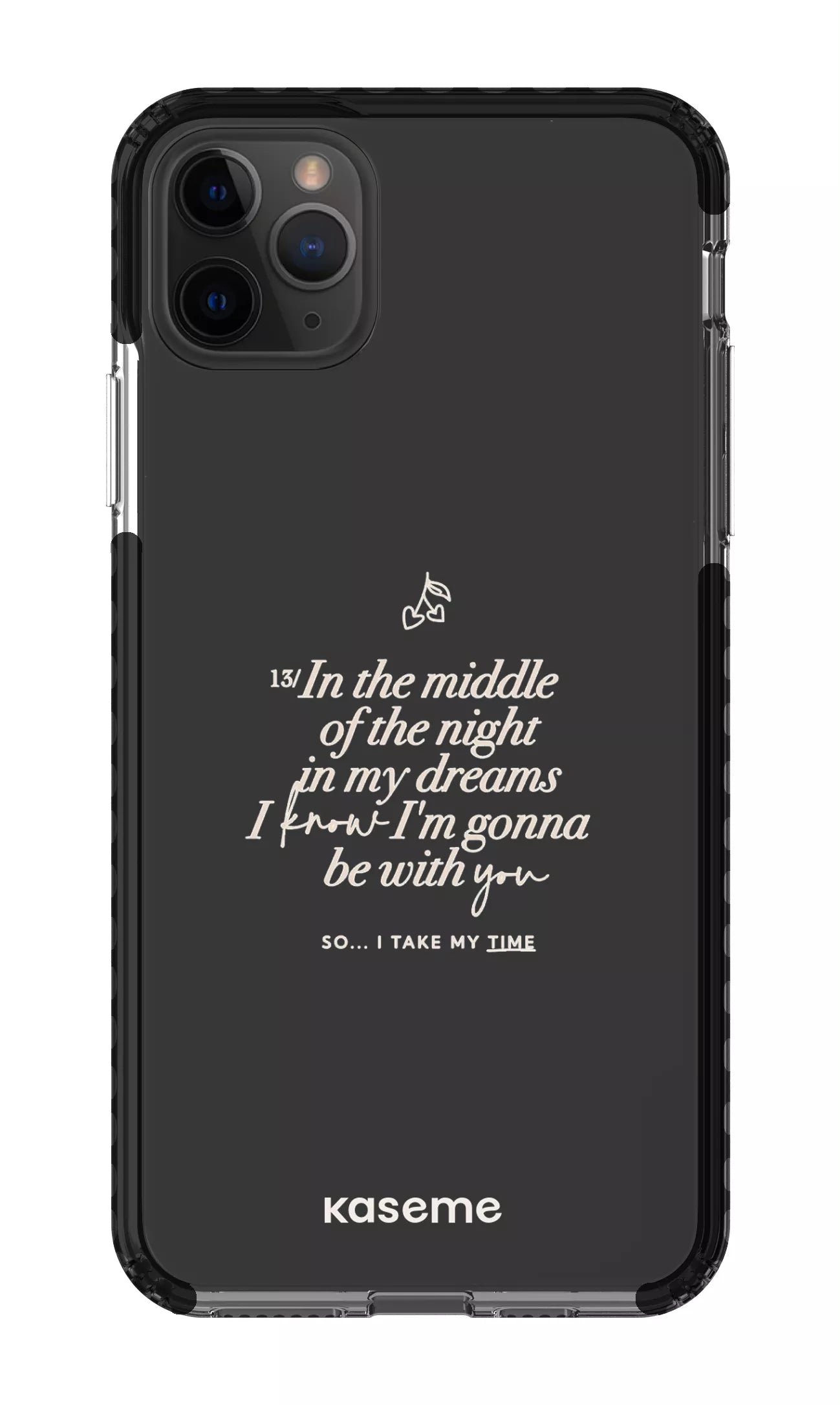 iPhone 11 Pro Max Clear Case - Black Ready For It Clear Case -