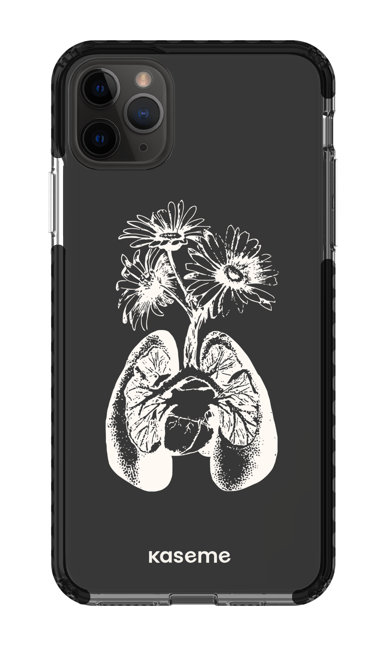 iPhone 11 Pro Max Clear Case - Black Revival clear case -