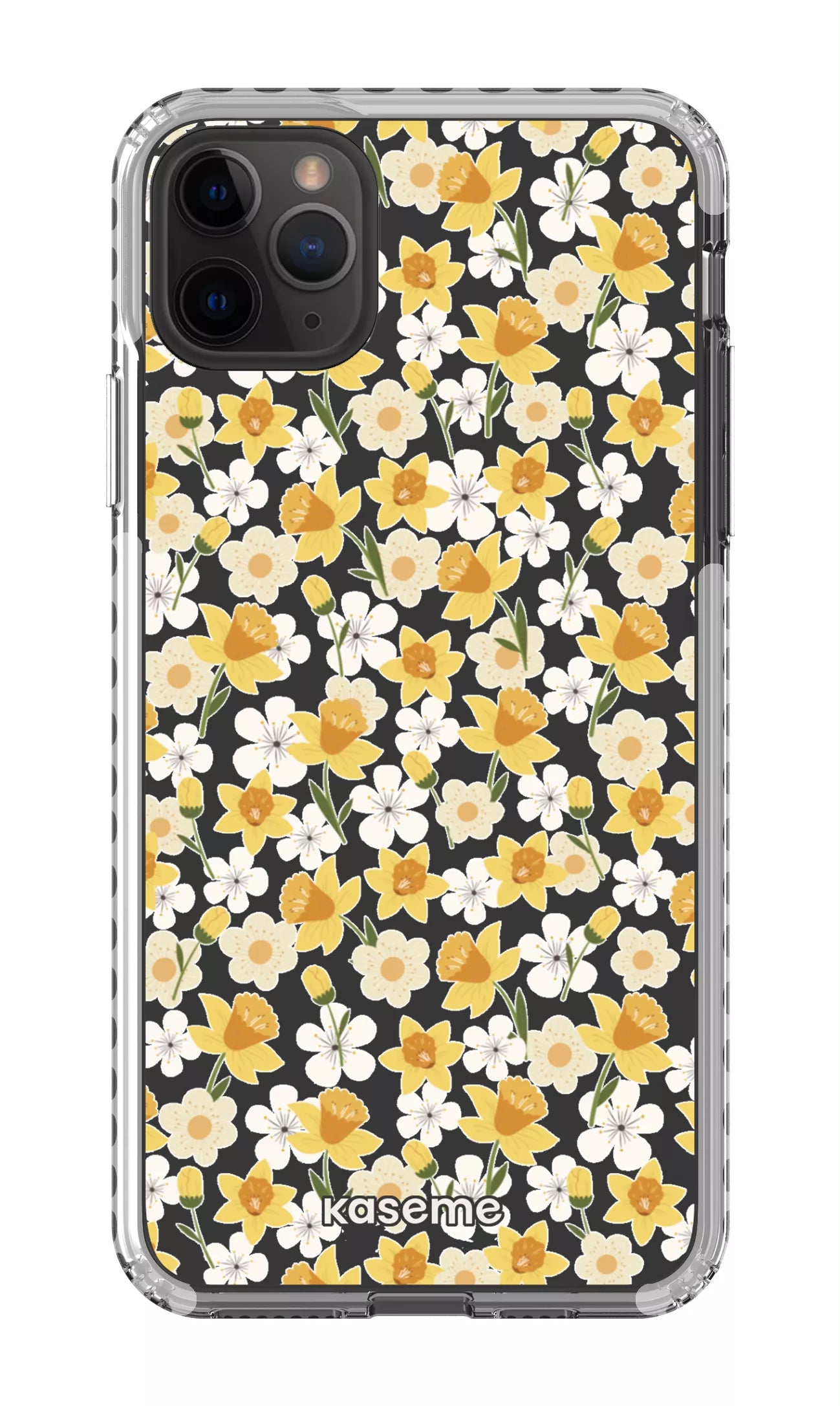 iPhone 11 Pro Max Clear Case - White Daffodil Clear Case -