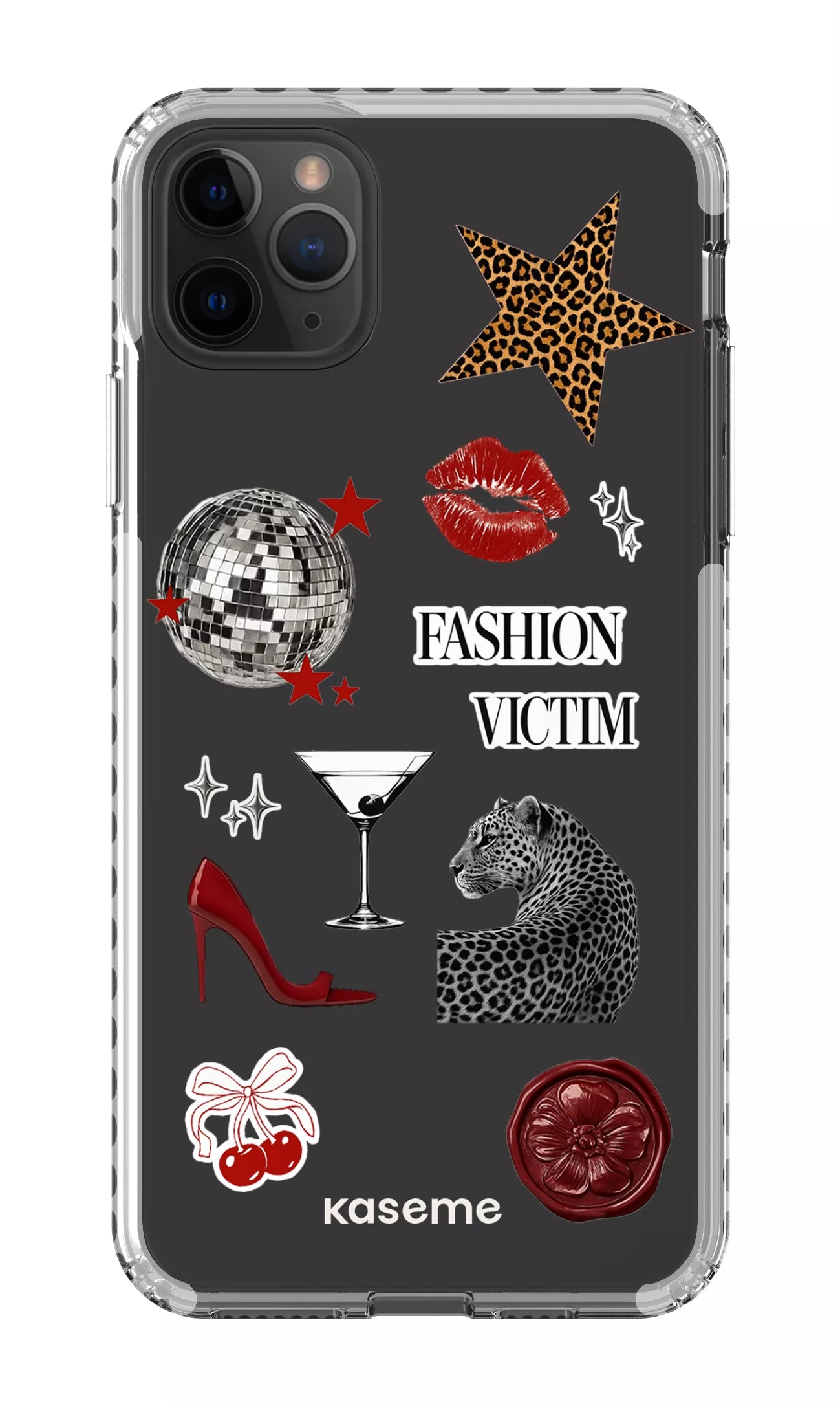 iPhone 11 Pro Max Clear Case - White Desire Clear Case -