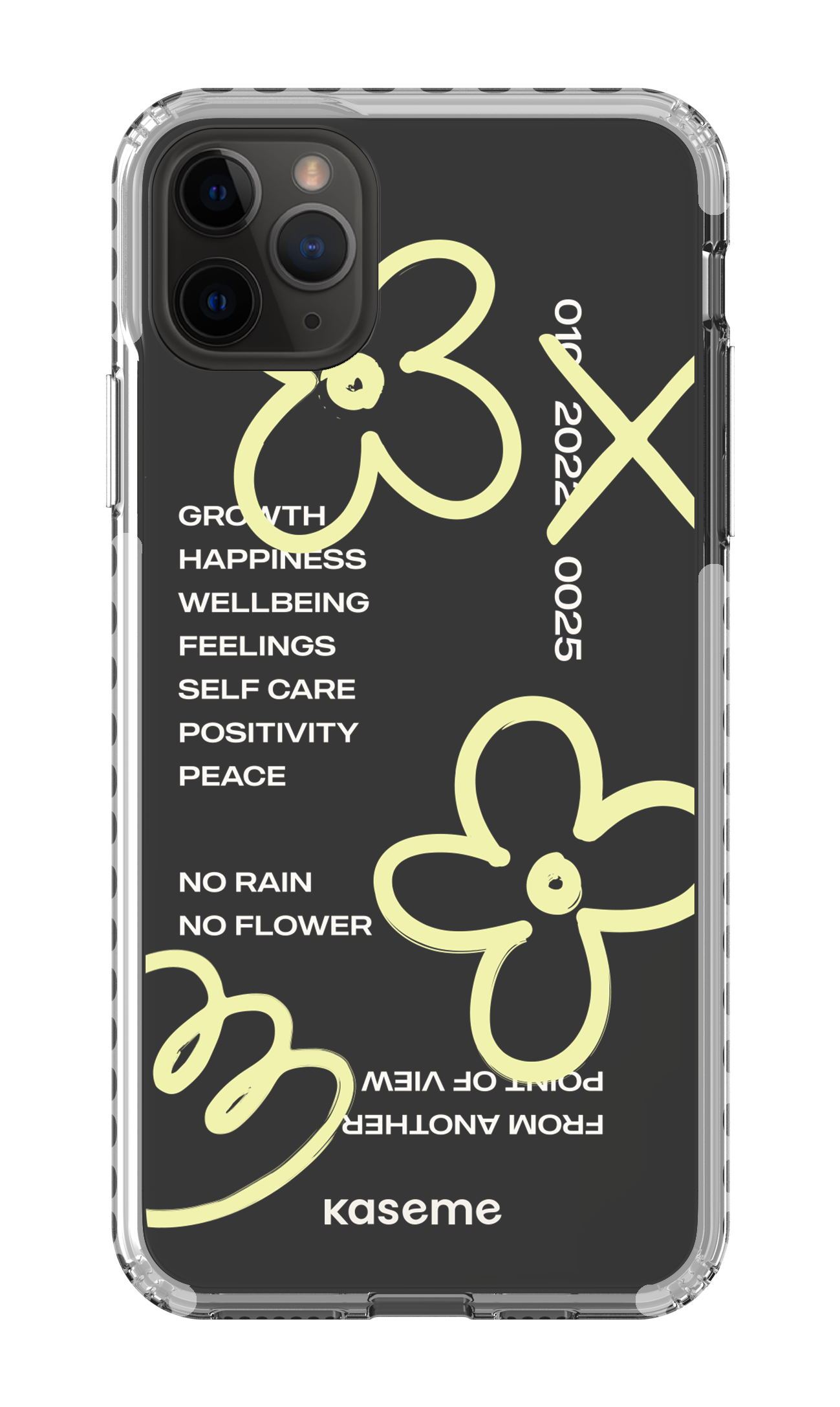 iPhone 11 Pro Max Clear Case - White Feelings clear case -
