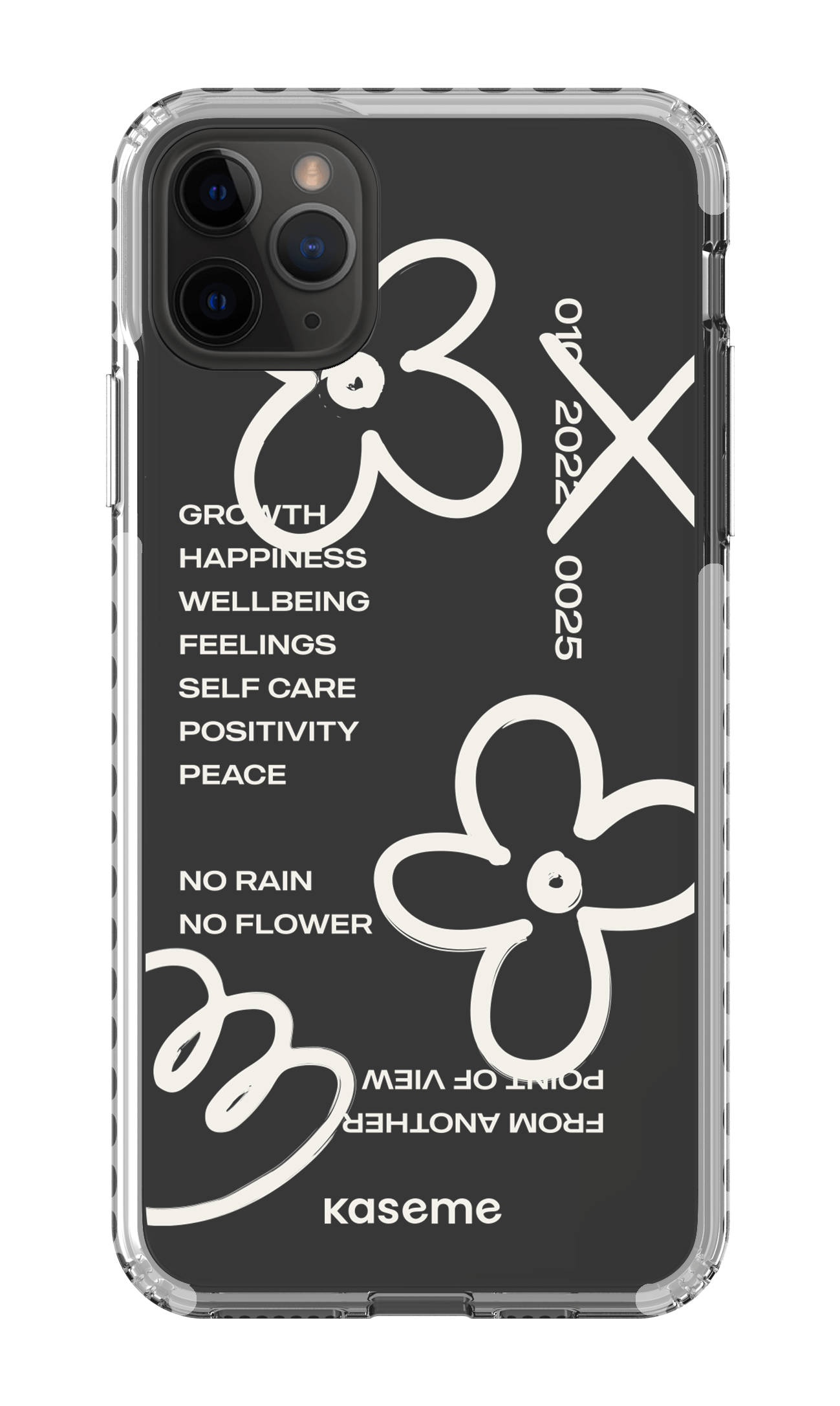 iPhone 11 Pro Max Clear Case - White Feelings white clear case -