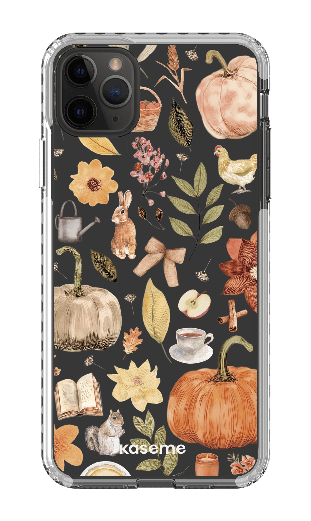 iPhone 11 Pro Max Clear Case - White Harvest Hues Clear Case -